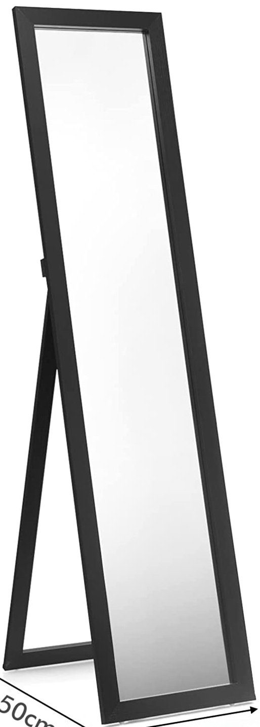 Your-Homestyle Ganzkörperspiegel Standspiegel 40 x 160 cm Holzrahmen  foliert in den Farben weiß - Eiche braun und schwarz Garderobenspiegel  Moderner Ganzkörperspiegel Mirror, gerahmter Ganzkörperspiegel, geeignet  für kleinen, schmalen Flur, Mirror ...