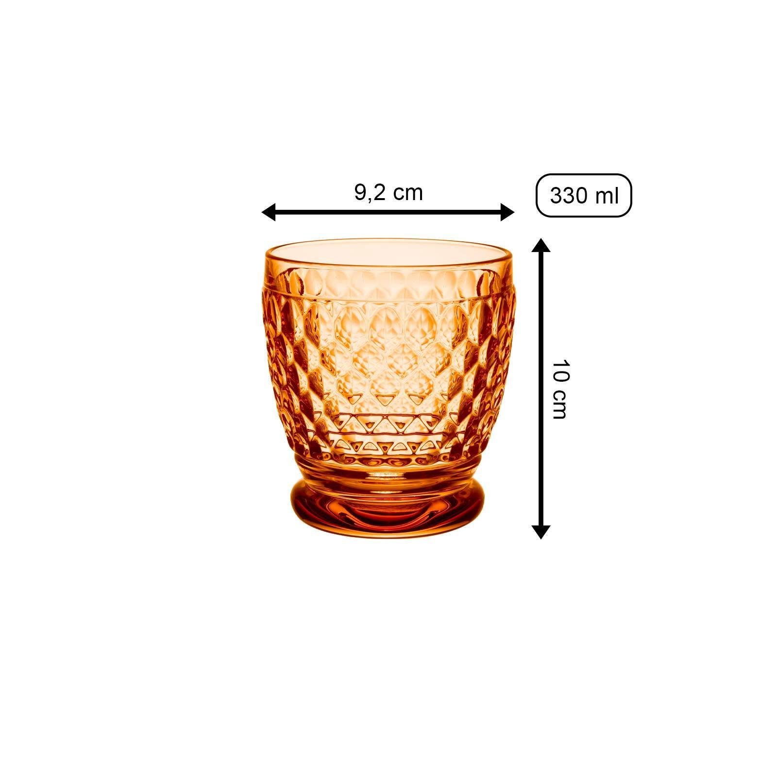 Boch Boston Villeroy Glas Coloured 330 Whiskyglas & Becher ml, Apricot