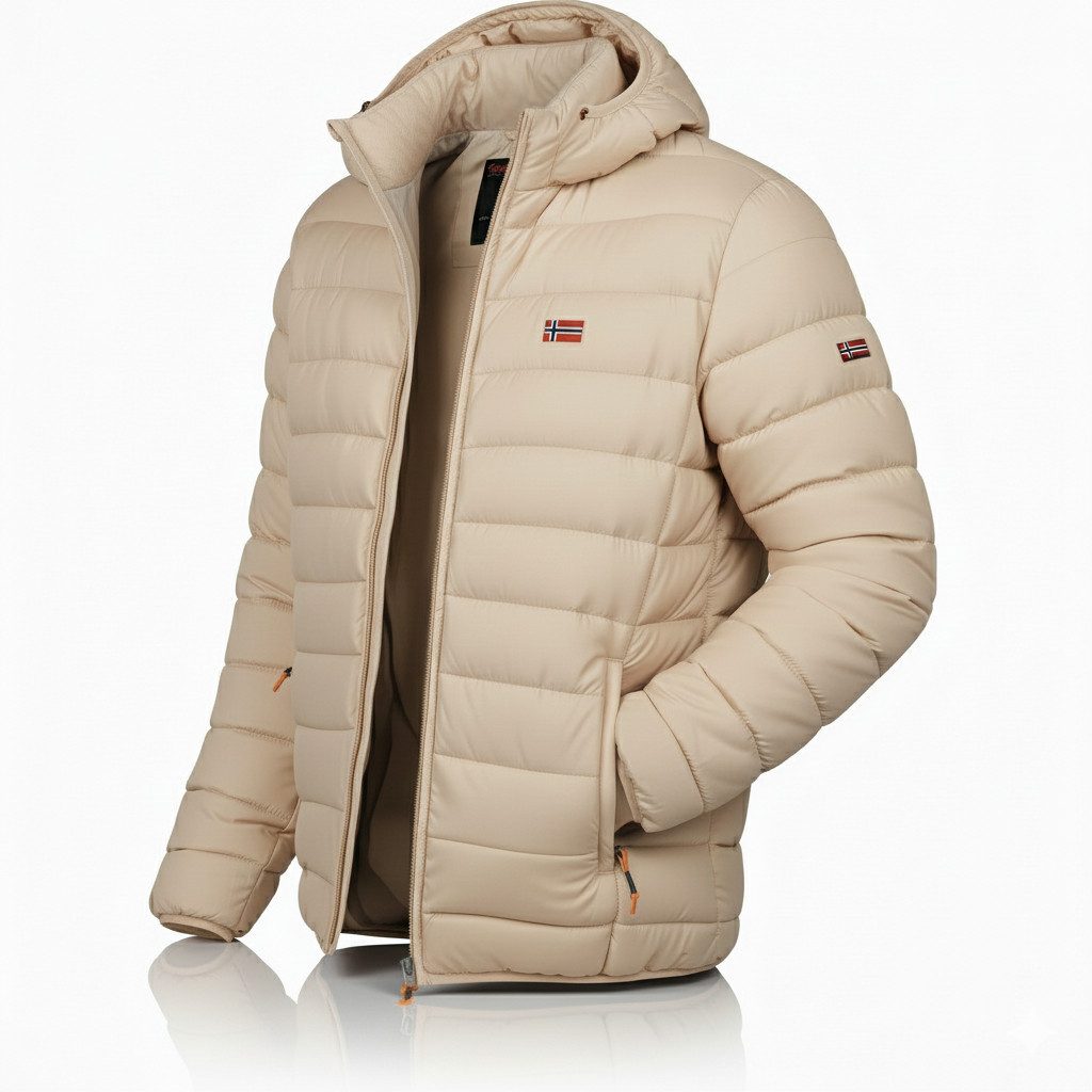 Geographical Norway Steppjacke Hochwertige Outdoorjacke AMIGOLOR mit Kapuze günstig online kaufen
