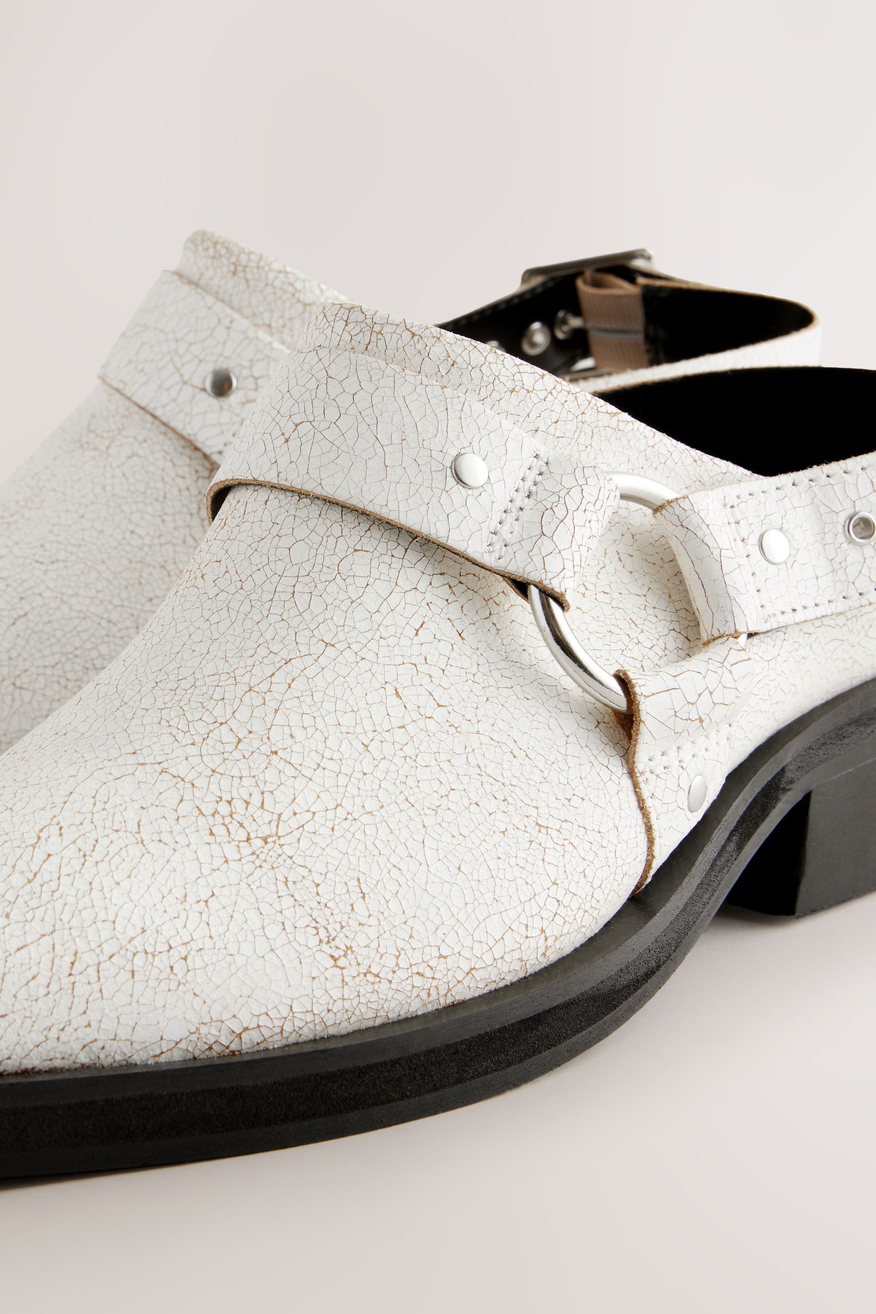 Next Forever Comfort® Spitze Slingbacks aus Leder Clog (1-tlg)