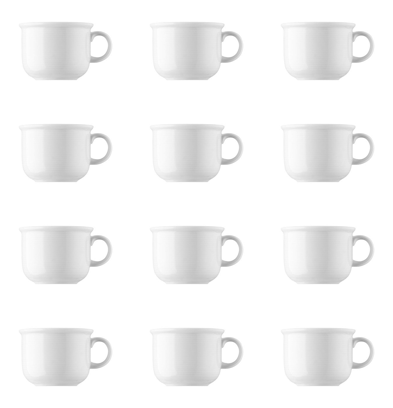 Thomas Tasse Kaffee-Obertasse, 12-tlg., Porzellan, Porzellan, spülmaschinenfest und mikrowellengeeignet