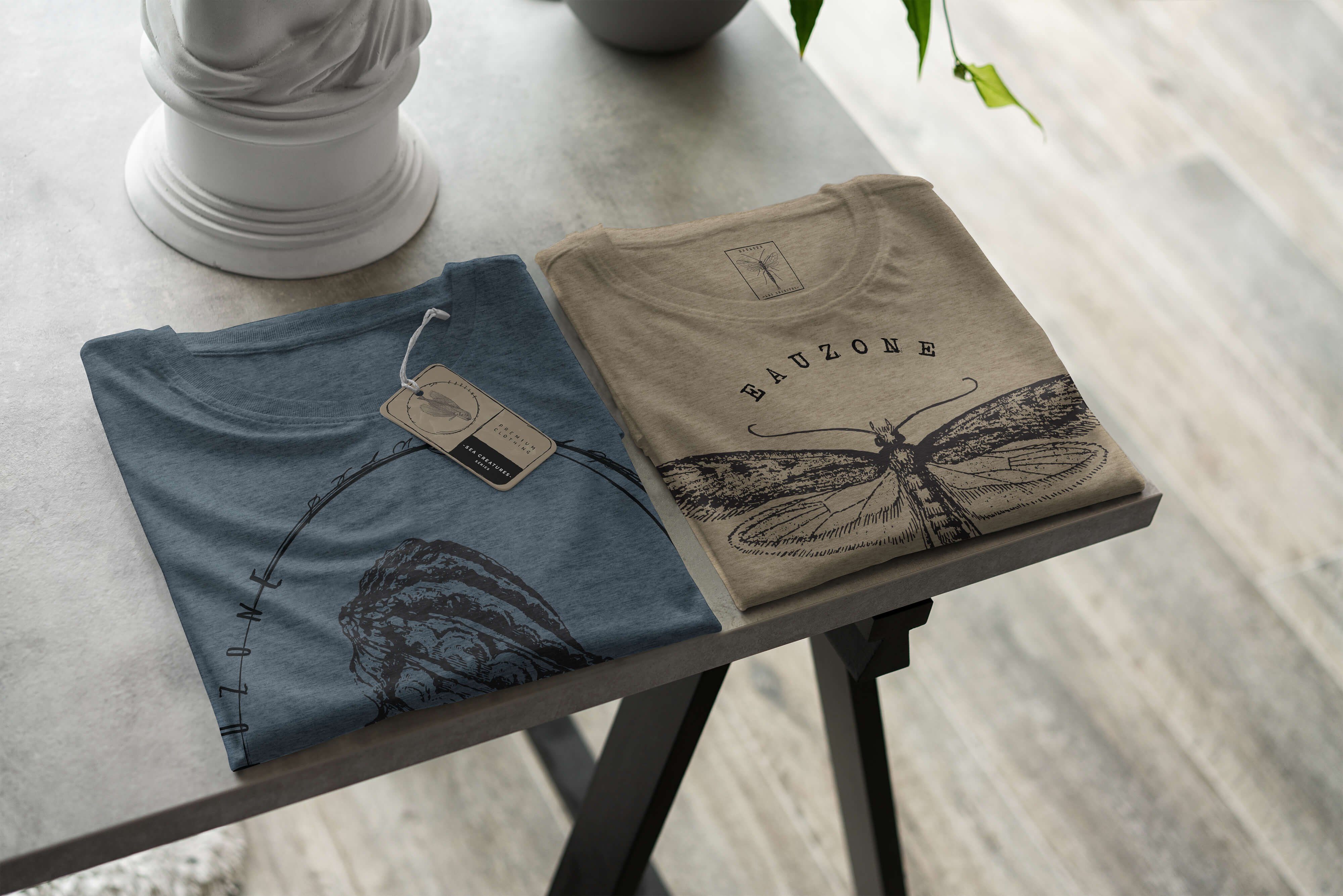 T-Shirt Art Tiefsee - Indigo Sinus 072 T-Shirt Struktur und Serie: Fische Schnitt / Sea feine sportlicher Creatures, Sea