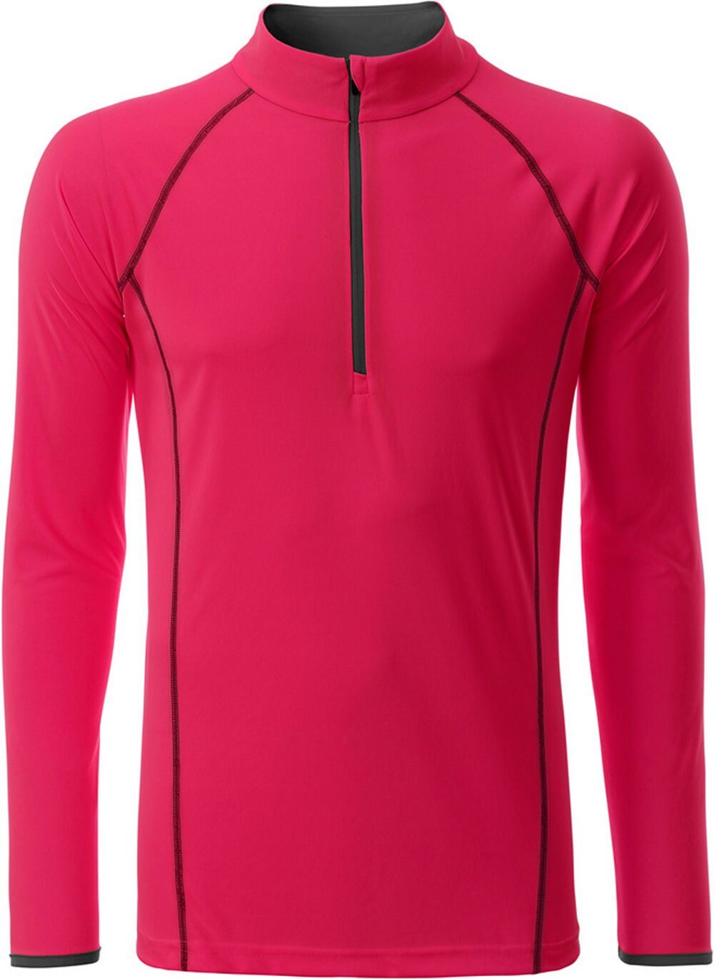 Daiber Funktionsshirt James & Nicholson JN 498 Herren Langarm Funktions-Shirt schnell trocknend