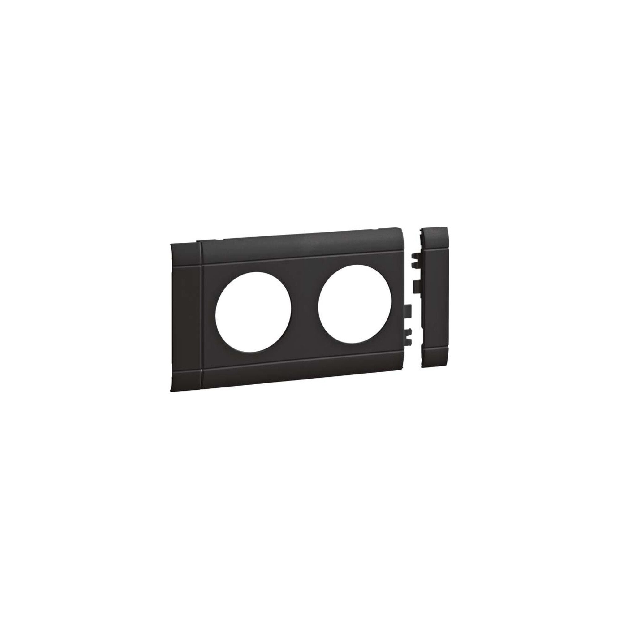 Hager Gardinenbefestigungen Ersatzteile Tehalit Blende 2-f OT 80mm graf.-sw GB080209011