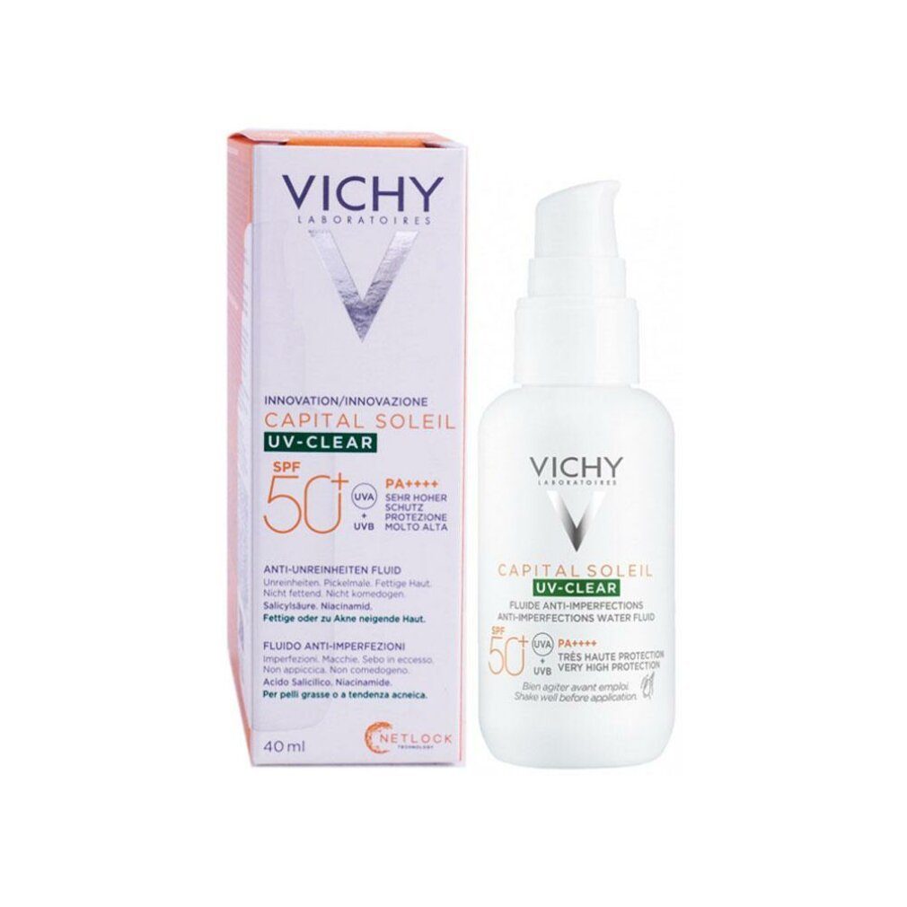 Vichy Sonnenschutzcreme Capital Soleil UV Clear Anti-Imperfections Water SPF50
