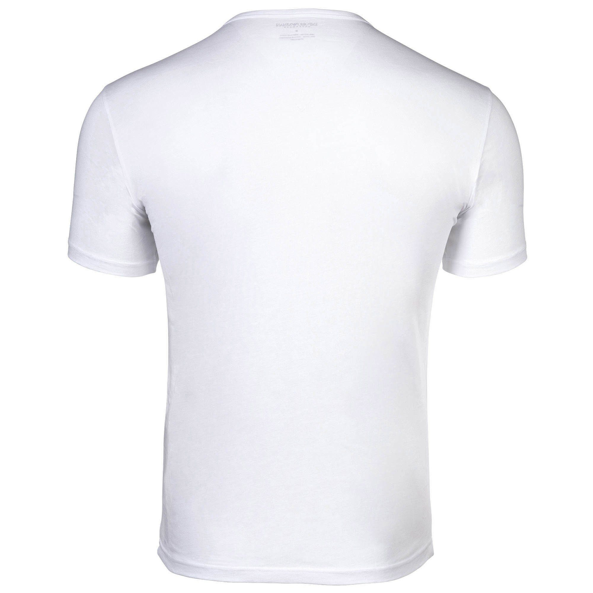 Emporio Armani T-Shirt Herren T-Shirt 2er Pack Baumwolle CORE LOGOBAND (Packung, 2er Pack)