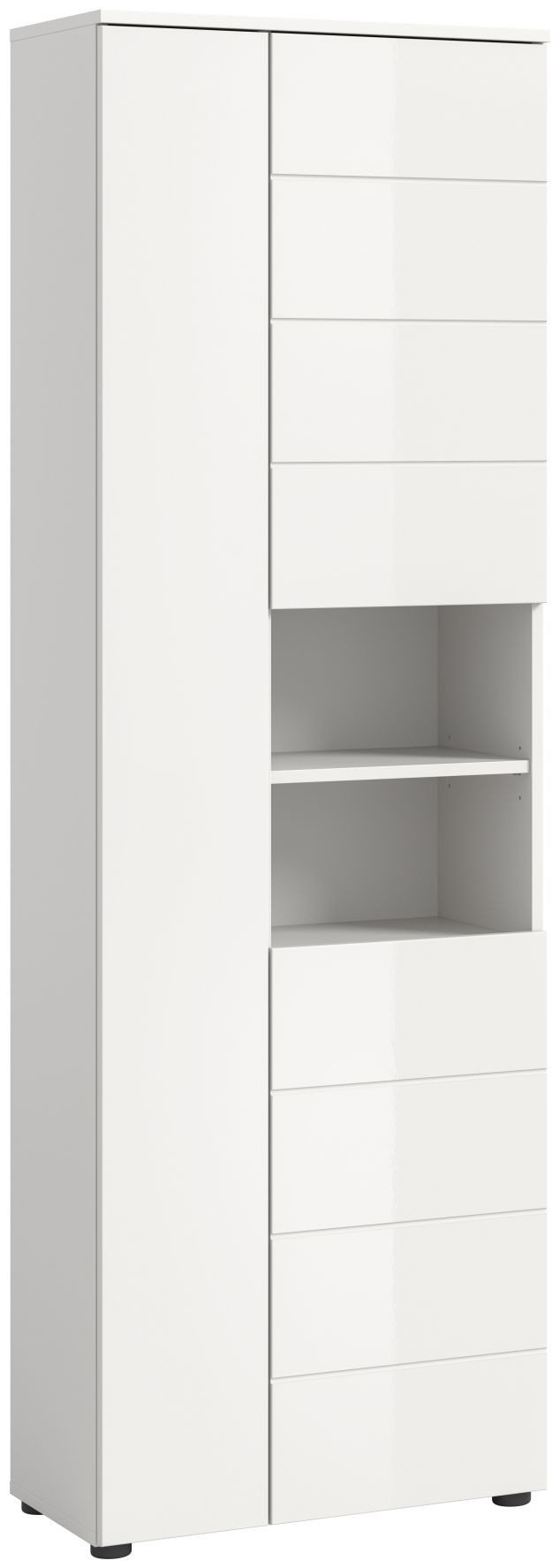 xonox.home Hochschrank Weiß Hochglanz Melamin Modern 60x190x34 cm günstig online kaufen