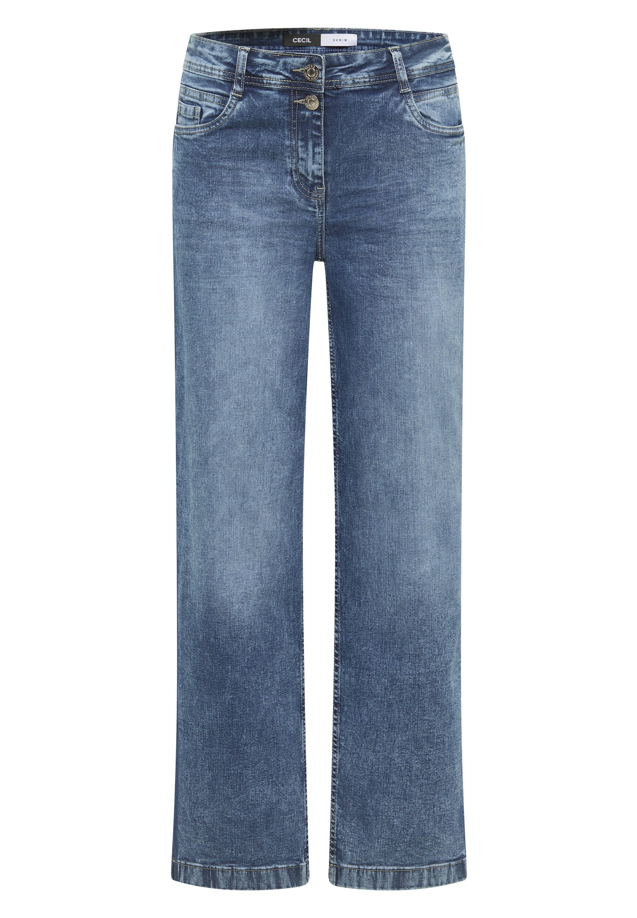 CECIL Straight-Jeans Style NEELE mit Gallonstreifen