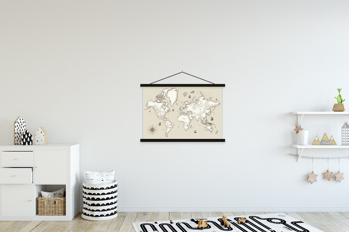 MuchoWow Poster Weltkarte - Vintage - günstig online kaufen