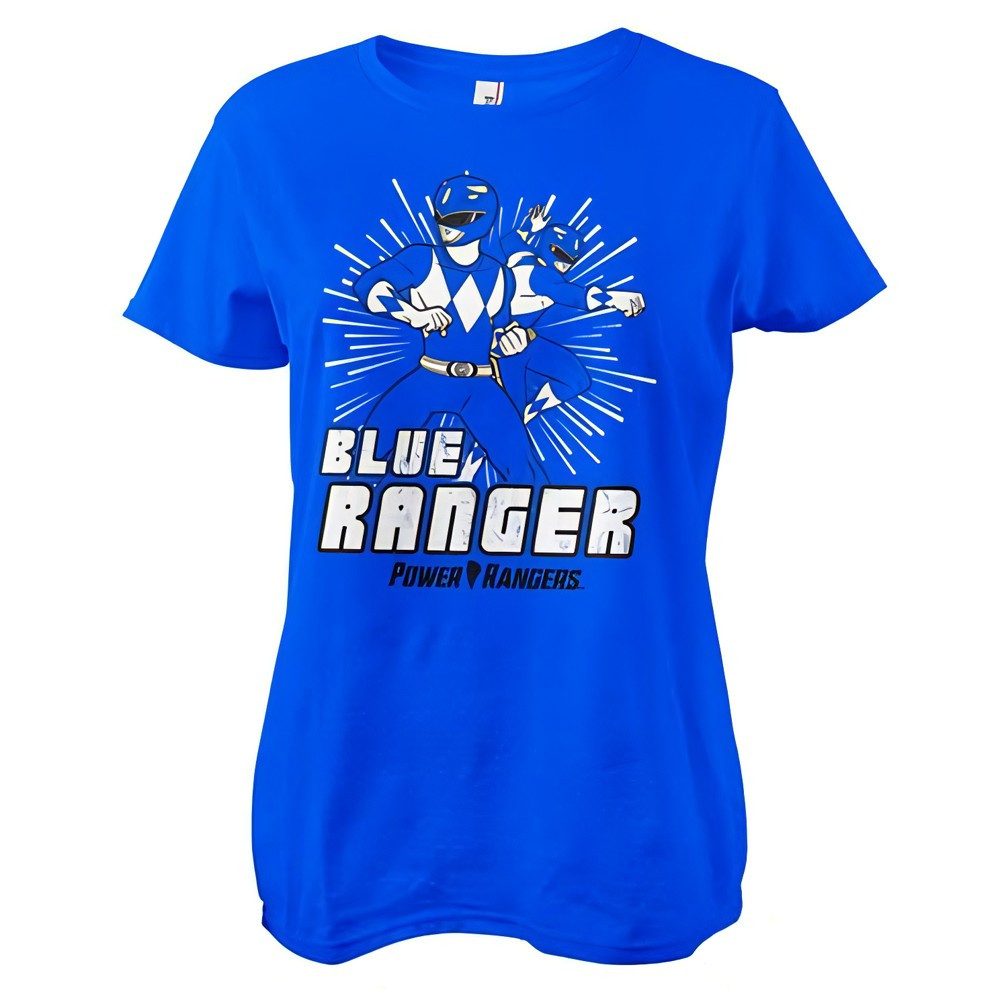 POWER RANGERS T-Shirt Blue Ranger Girly Tee