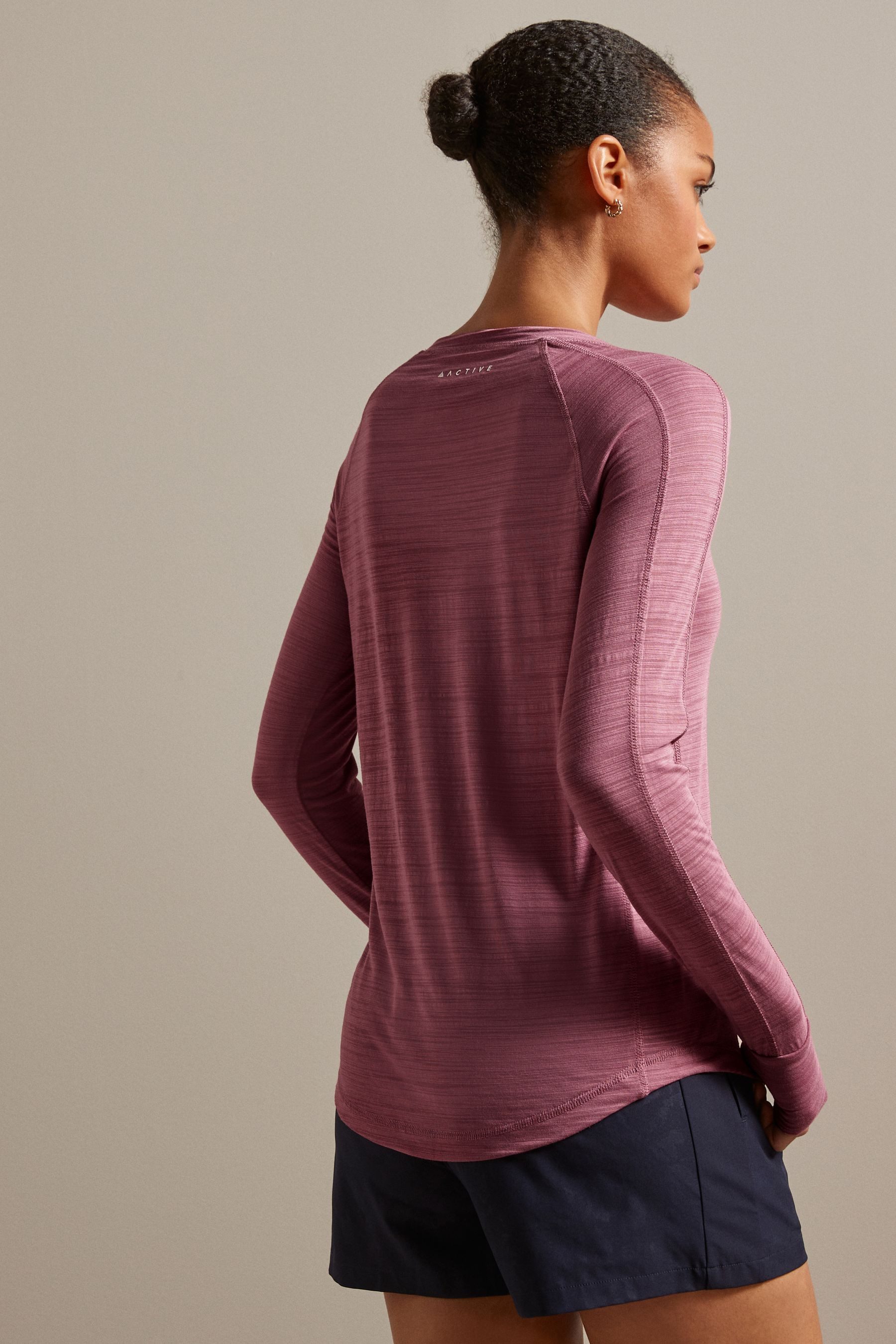 Next Langarmshirt Active Leichtes Langarmshirt mit Ziernaht (1-tlg) – Bild 2 von 4