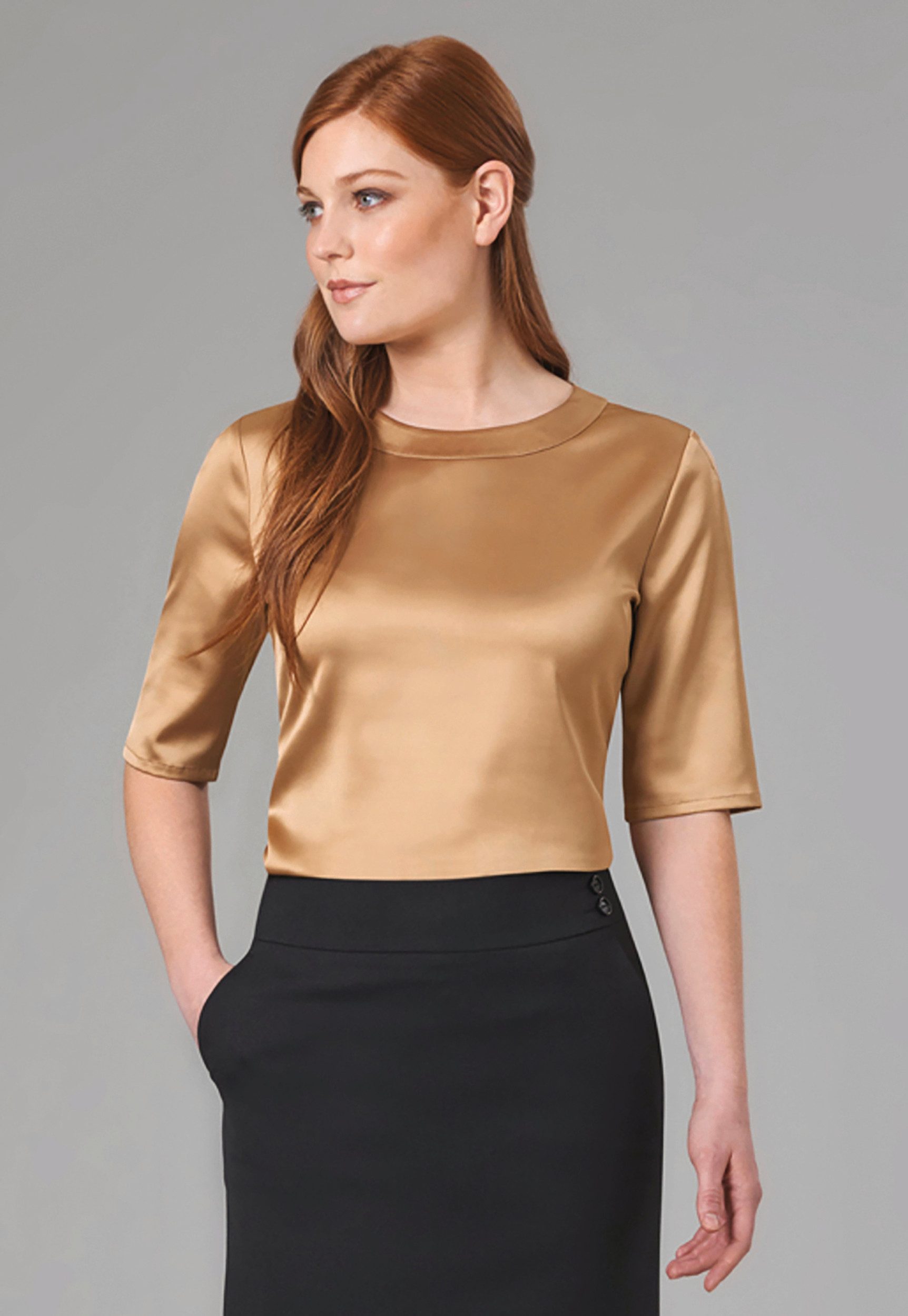 Brook Taverner Kurzarmhemd Ravenna Bluse günstig online kaufen