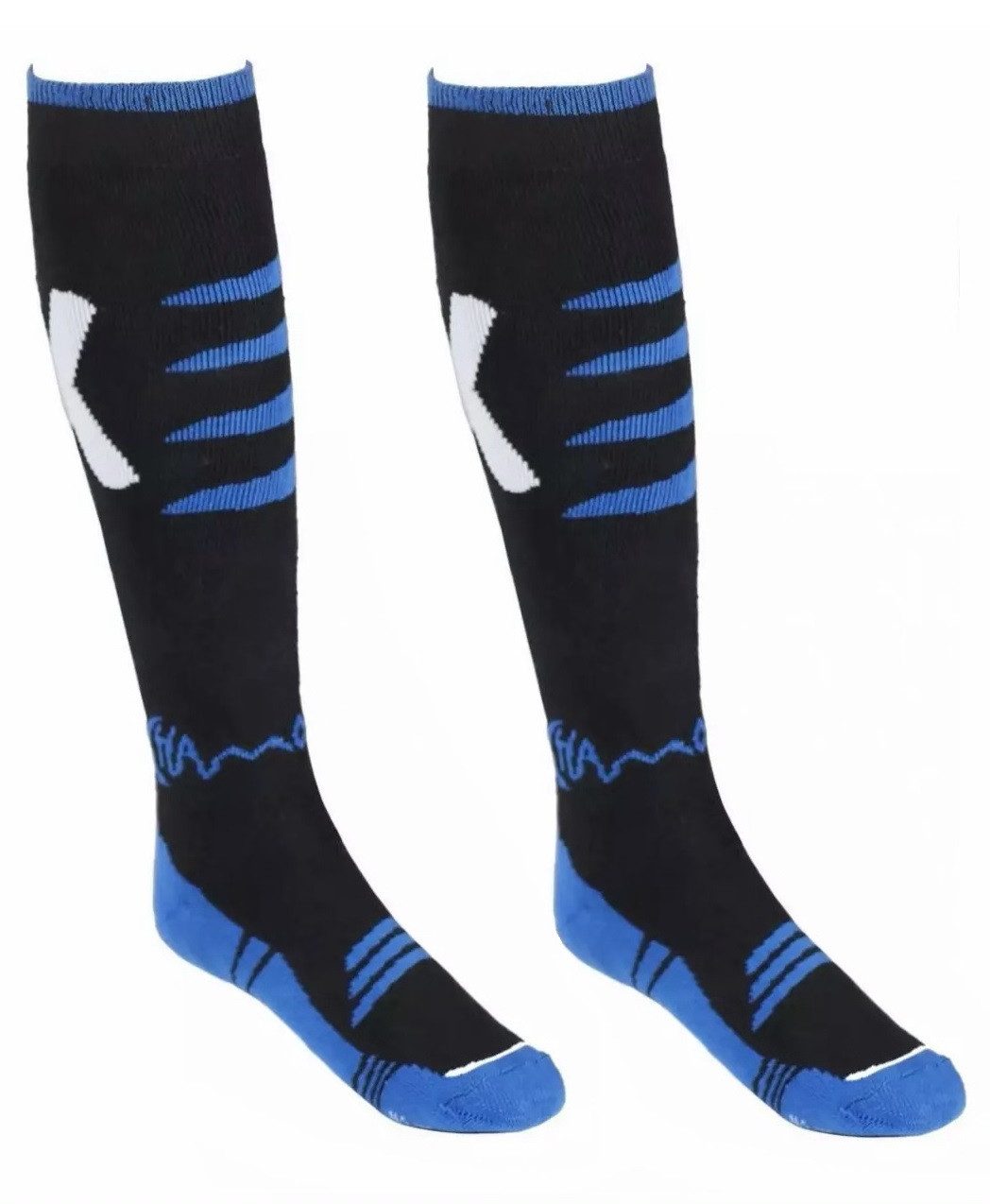 Rungassi Skistrümpfe 2 Paar ChamoniX Зимние носки Skisocken Спортивные носки Wandersocken Blau