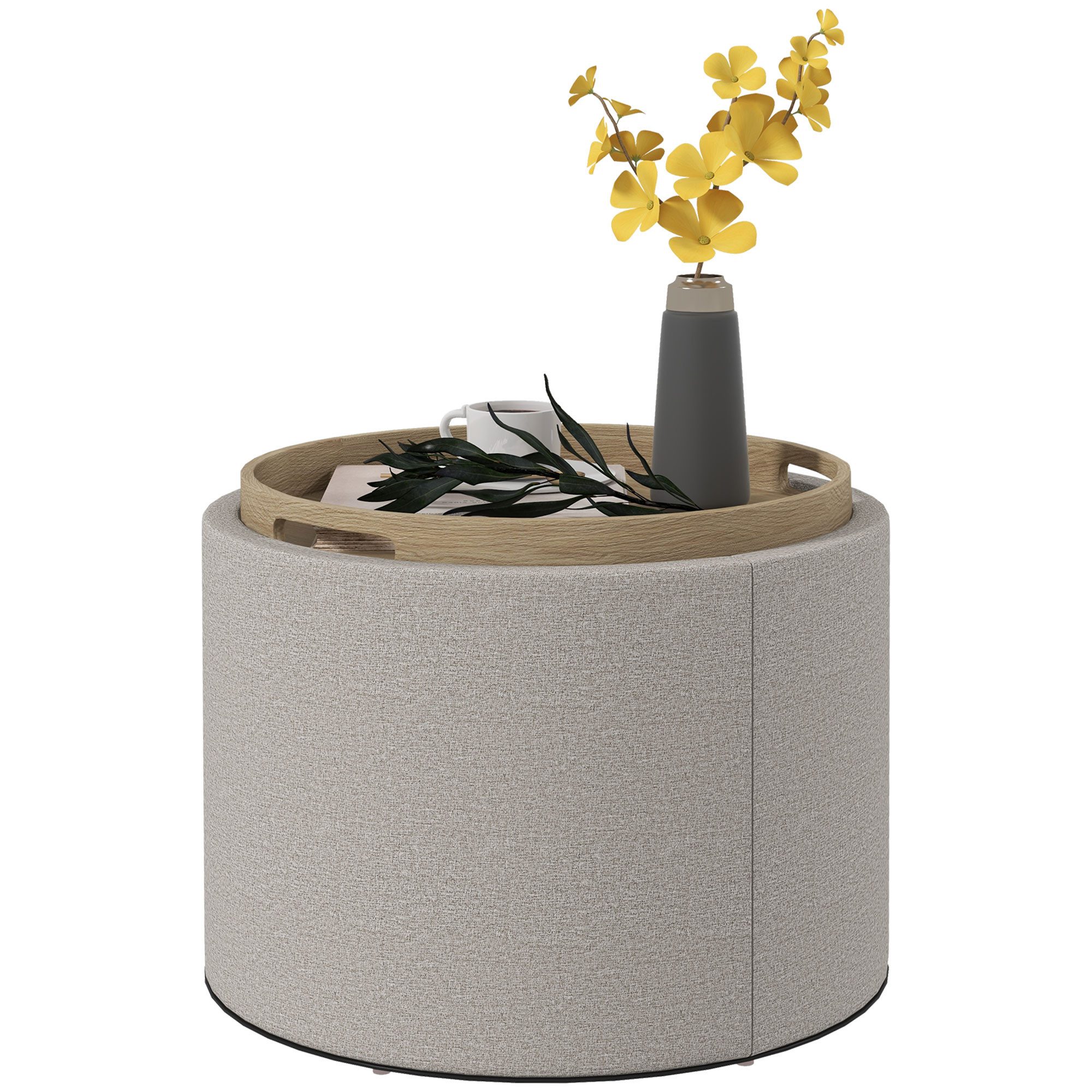 HOMCOM Sitzhocker mit Klappdeckel als Couchtisch günstig online kaufen