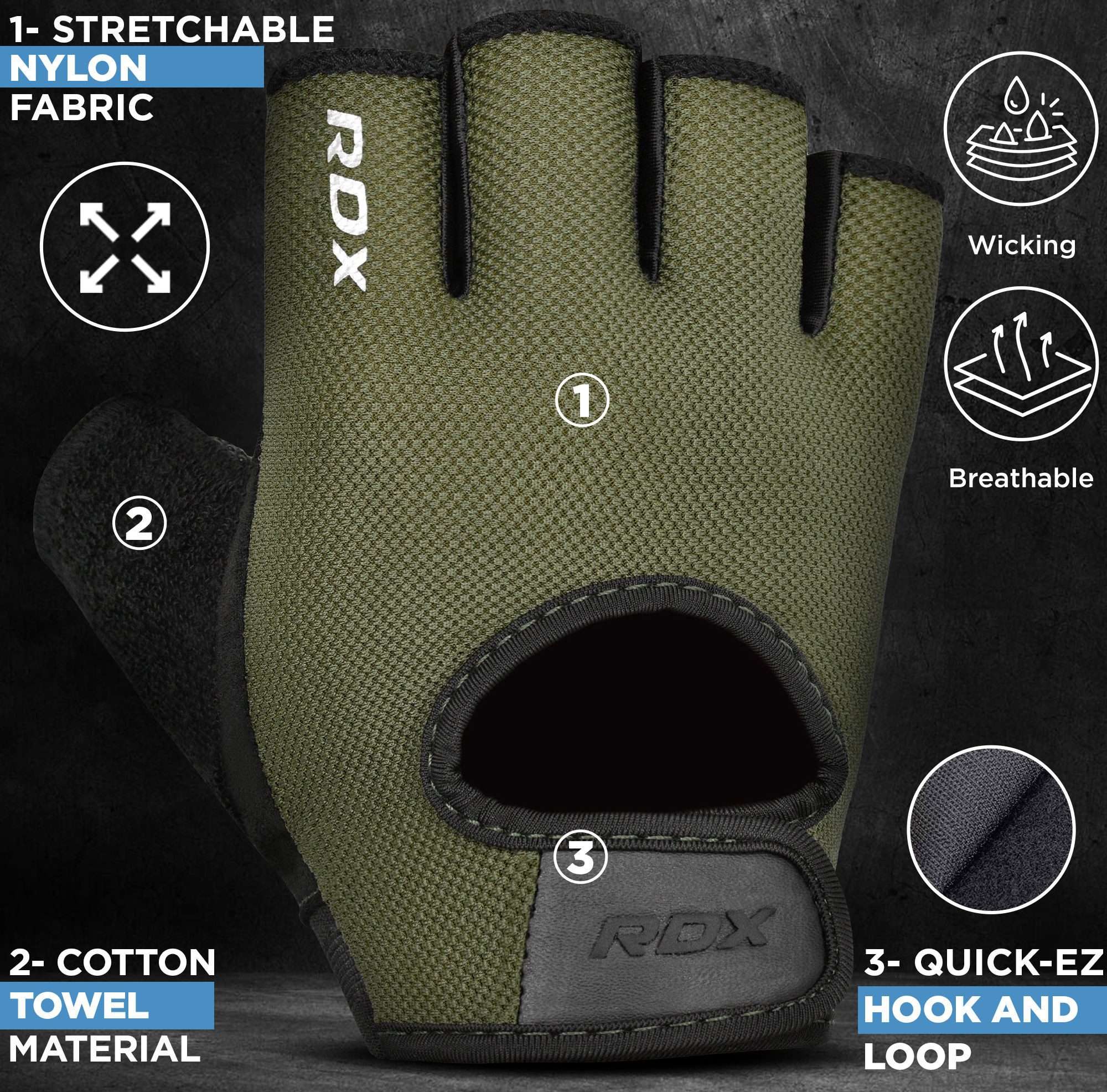 RDX Sports Trainingshandschuhe T1 Fitnessstudio Gewichtheben günstig online kaufen