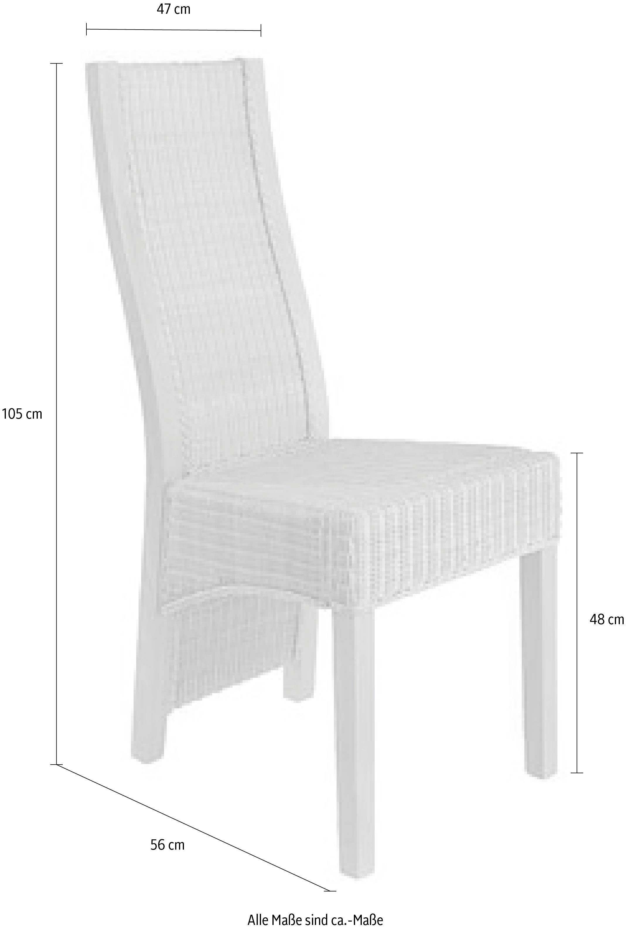 Home affaire Rattanstuhl Stuhlparade (Set, 2 günstig online kaufen