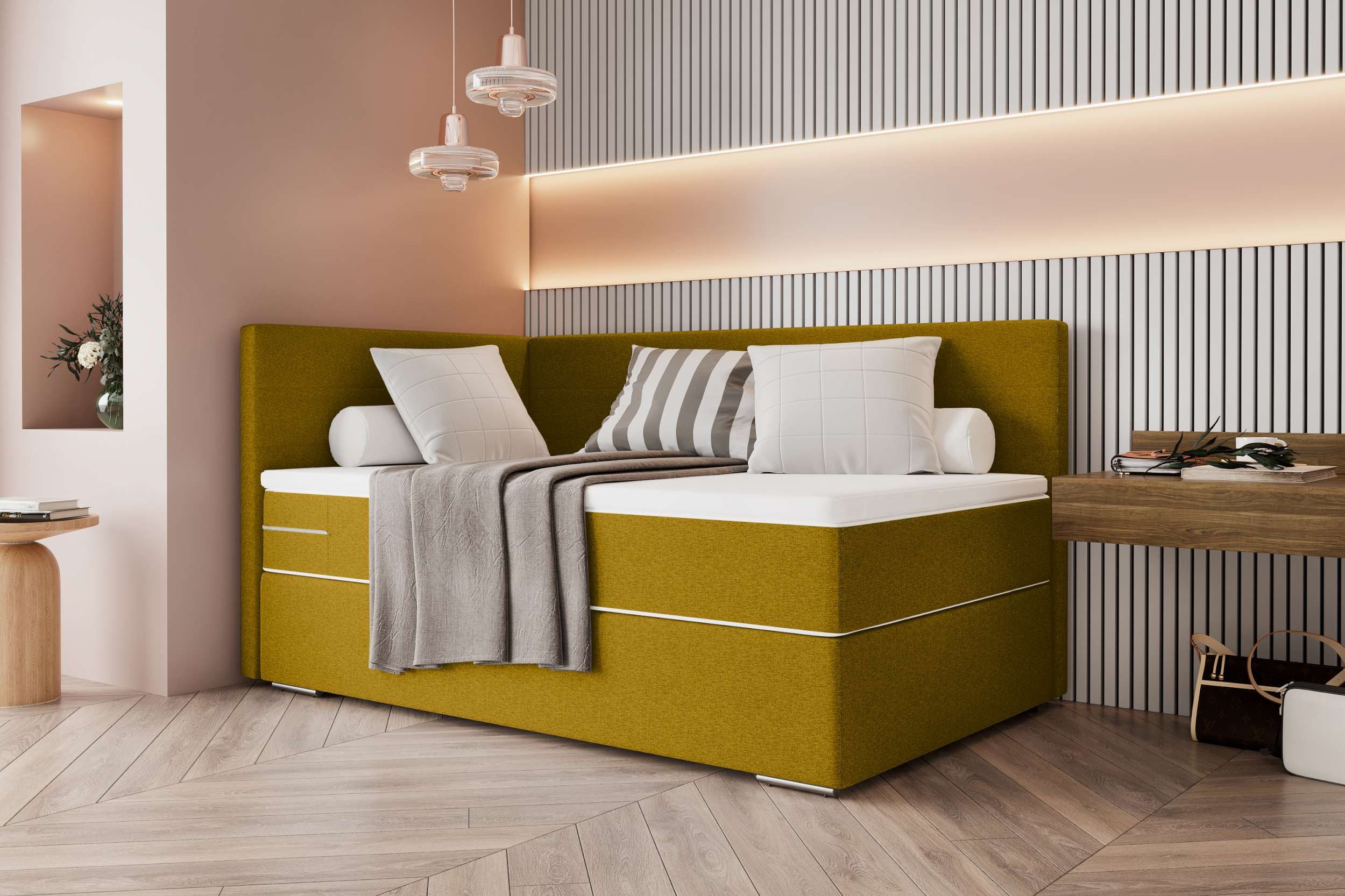 99rooms Boxspringbett Phönix Mini Plus (Schlafzimmerbett, günstig online kaufen