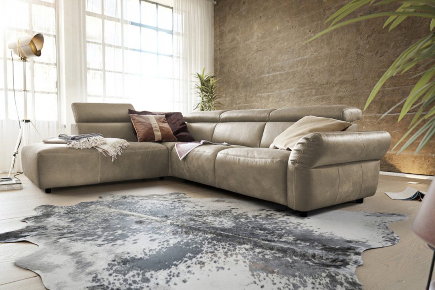 KAWOLA Ecksofa RISO, Couch L-Form rechts günstig online kaufen