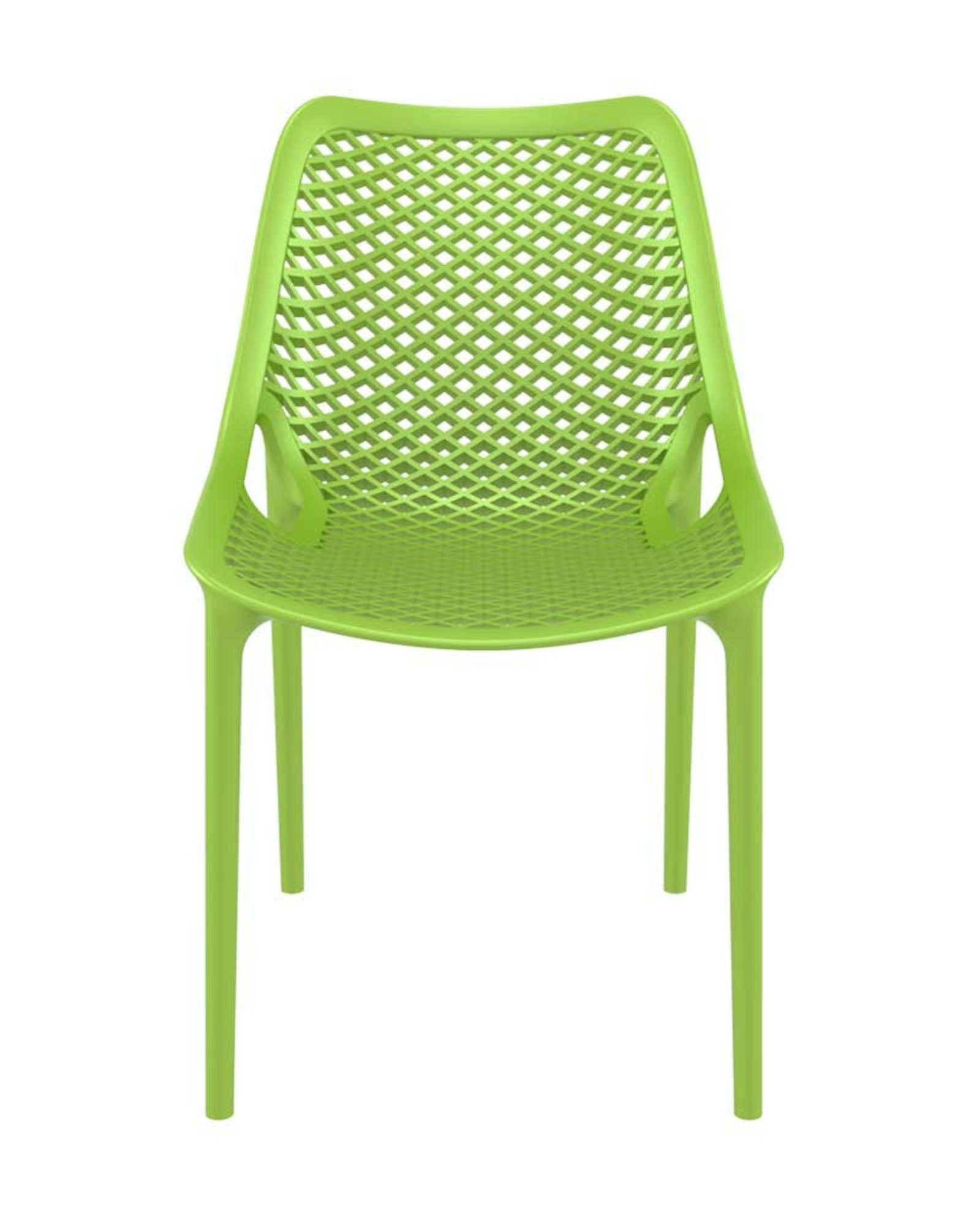 Gartenstuhl Outdoor, stapelbar grün Air CLP (4er Set), Kunststoff,