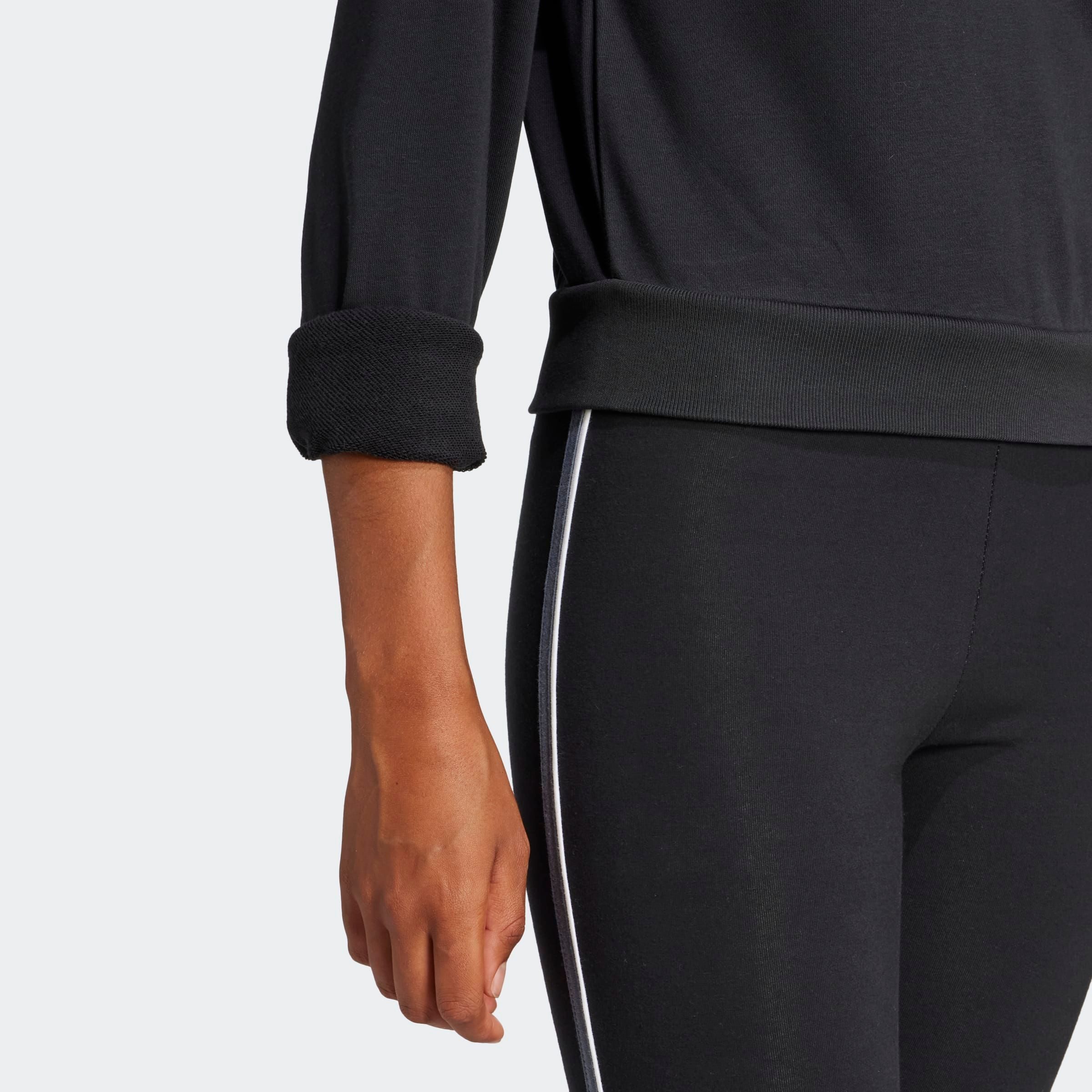 adidas Sportswear Sweatshirt ESSENTIALS COLOR POP FRENCH TERRY CROP QUARTER-ZIP ORIGINALS