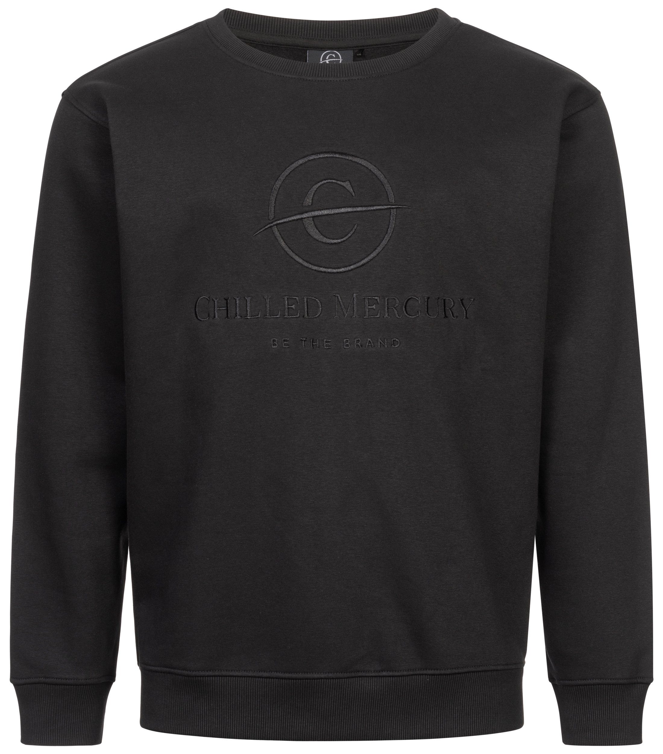 Männer Schwarz Sweatshirt Pullover/ Chilled Mercury