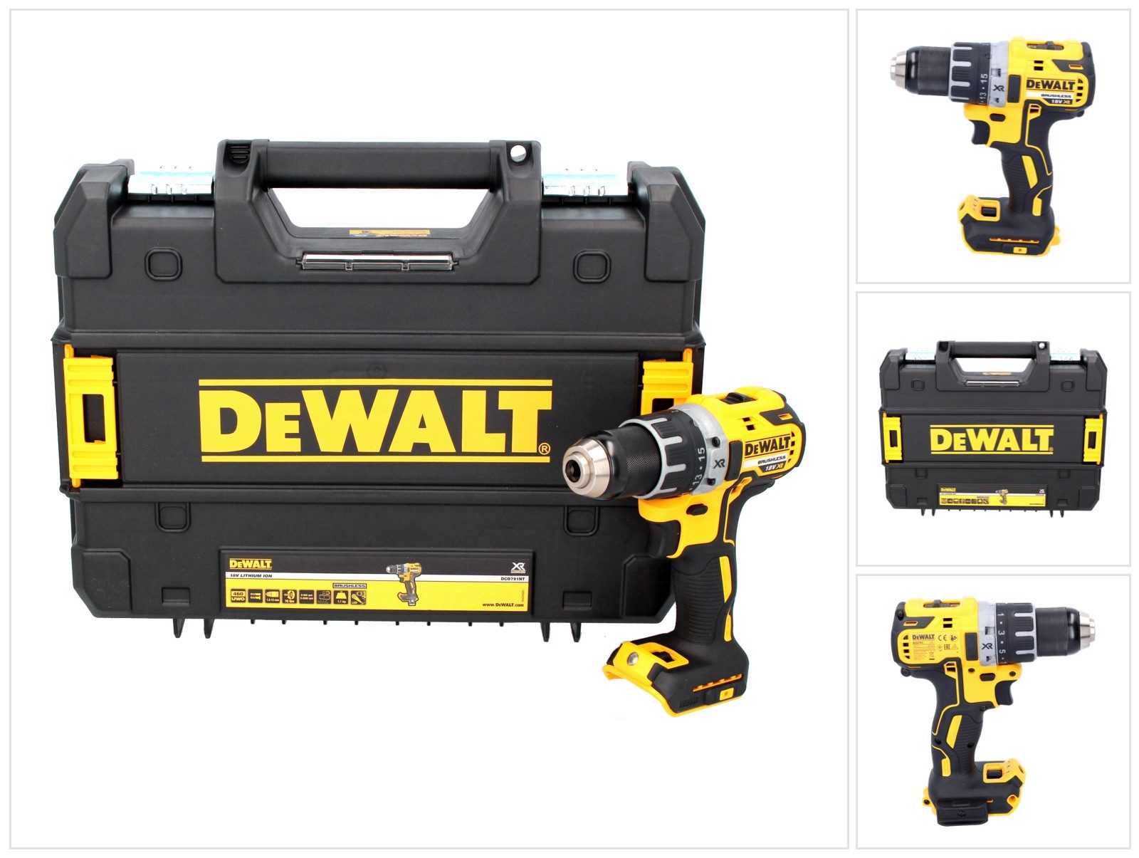 DeWalt Akku-Schrauber DCD 791 NT Akku Bohrschrauber 18 V 70 Nm Brushless + TSTAK