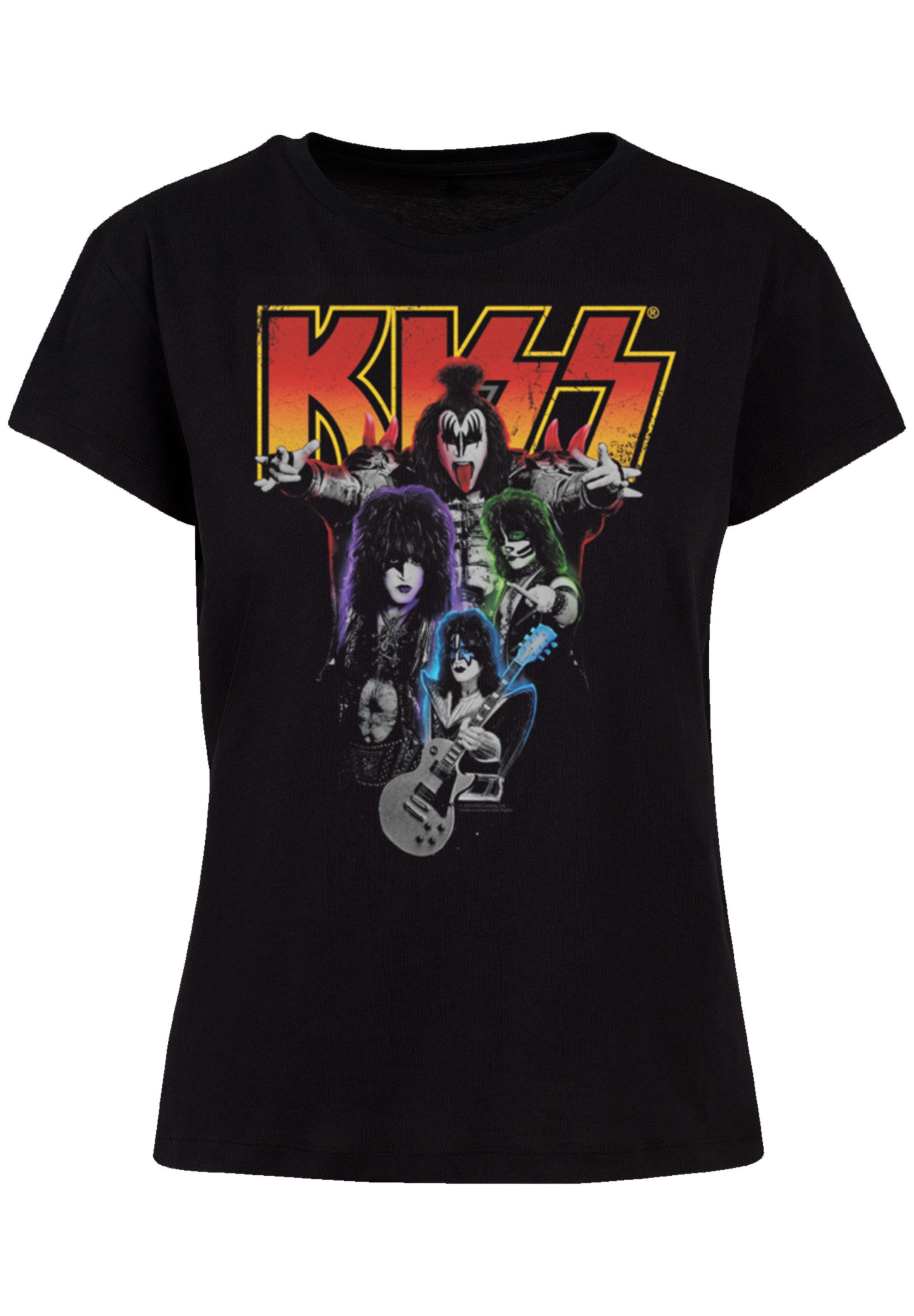 F4NT4STIC T-Shirt Kiss Neon Band Premium günstig online kaufen