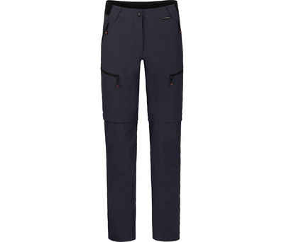 Bergson Zip-off-Hose PORI Zipp-Off Damen Wanderhose, robust, elastisch, Normalgrößen, Nacht blau
