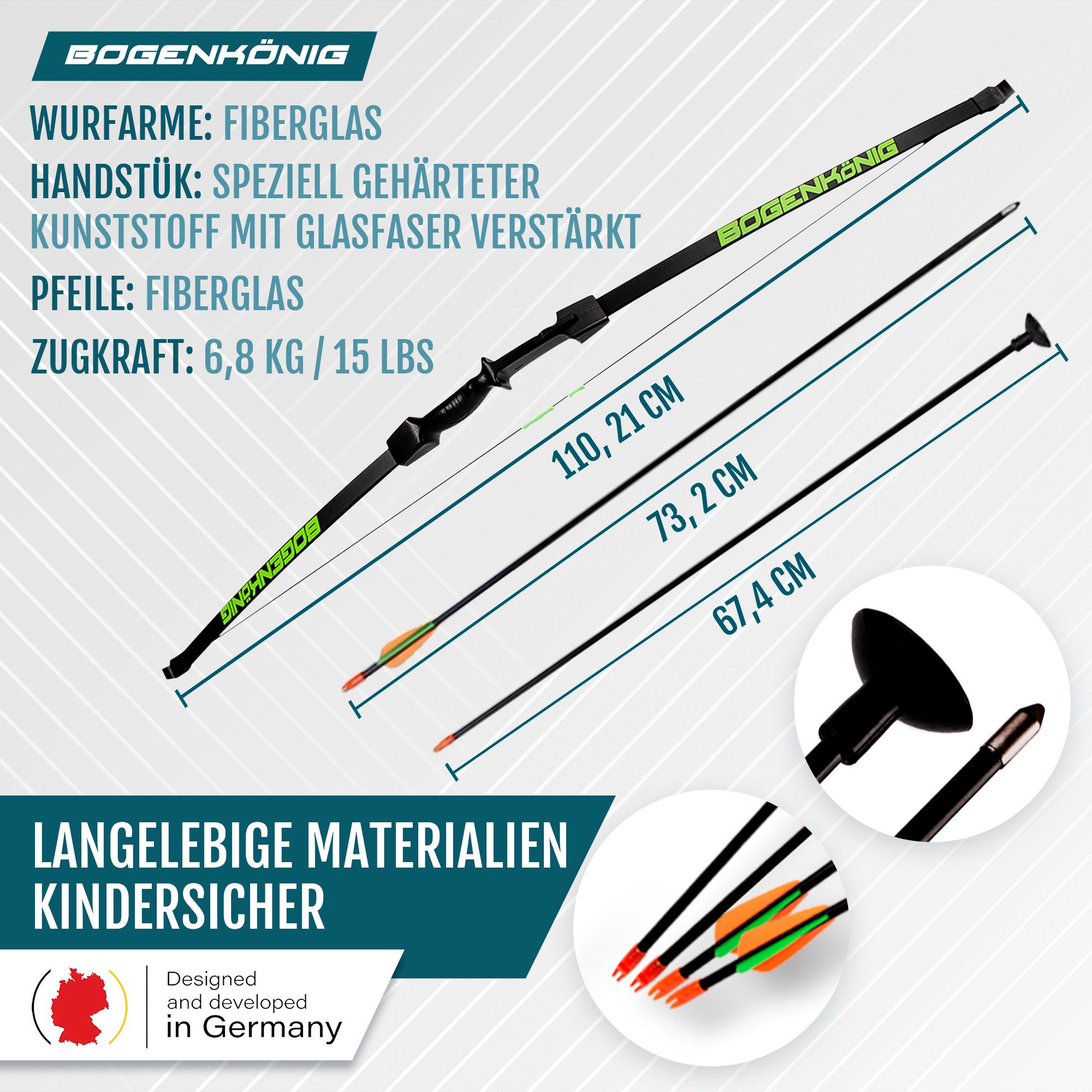 Bogenkönig Kinderbogenset -Set für Kinder