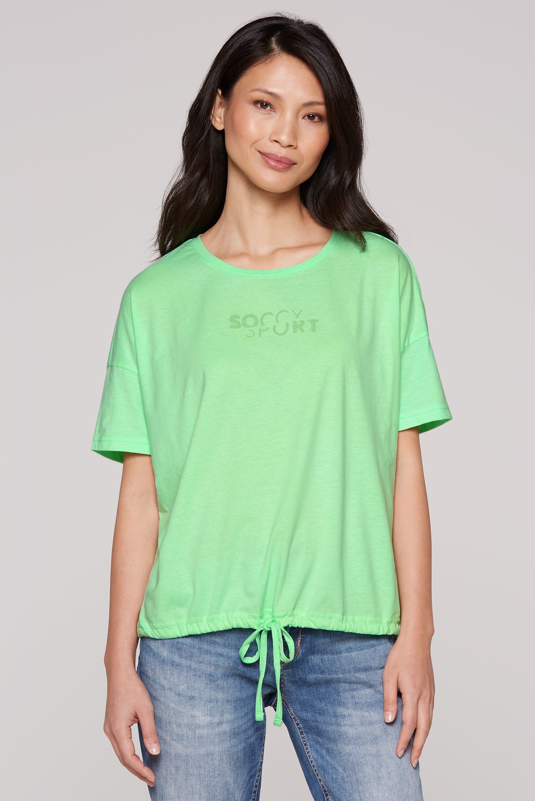 SOCCX Rundhalsshirt mit Baumwolle