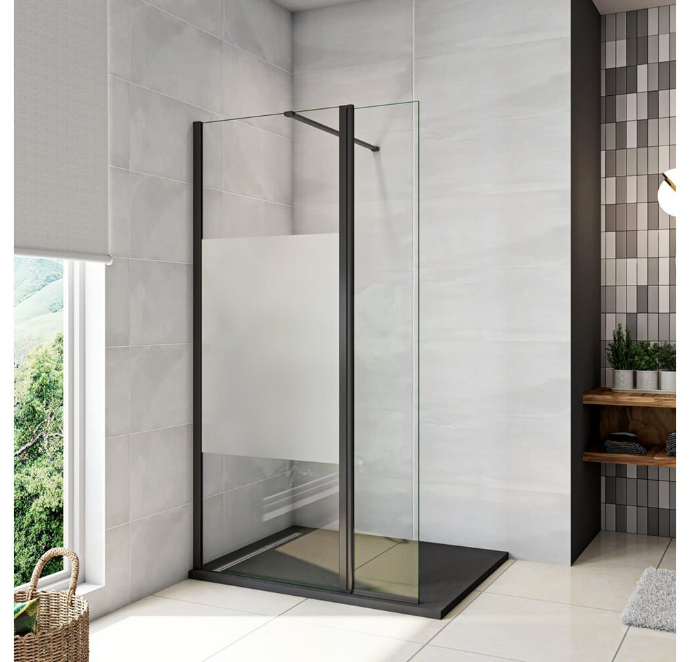 Thumbnail - duschspa Duschwand Dusche Trennwand mit Flipper-Panel Walk in Duschwand Glaswand, Einscheibensicherheitsglas, Sicherheit...