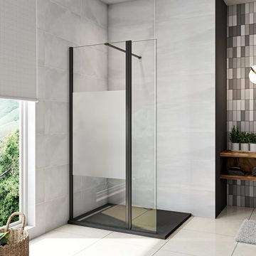 duschspa Duschwand Dusche Trennwand mit Flipper-Panel Walk in Duschwand Glaswand, Einscheibensicherheitsglas, Sicherheitsglas, (Set), Glas