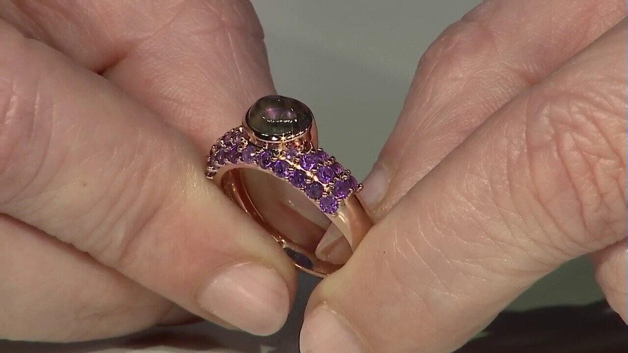 Cavill Silberring Lila Maniry Labradorit Rose günstig online kaufen