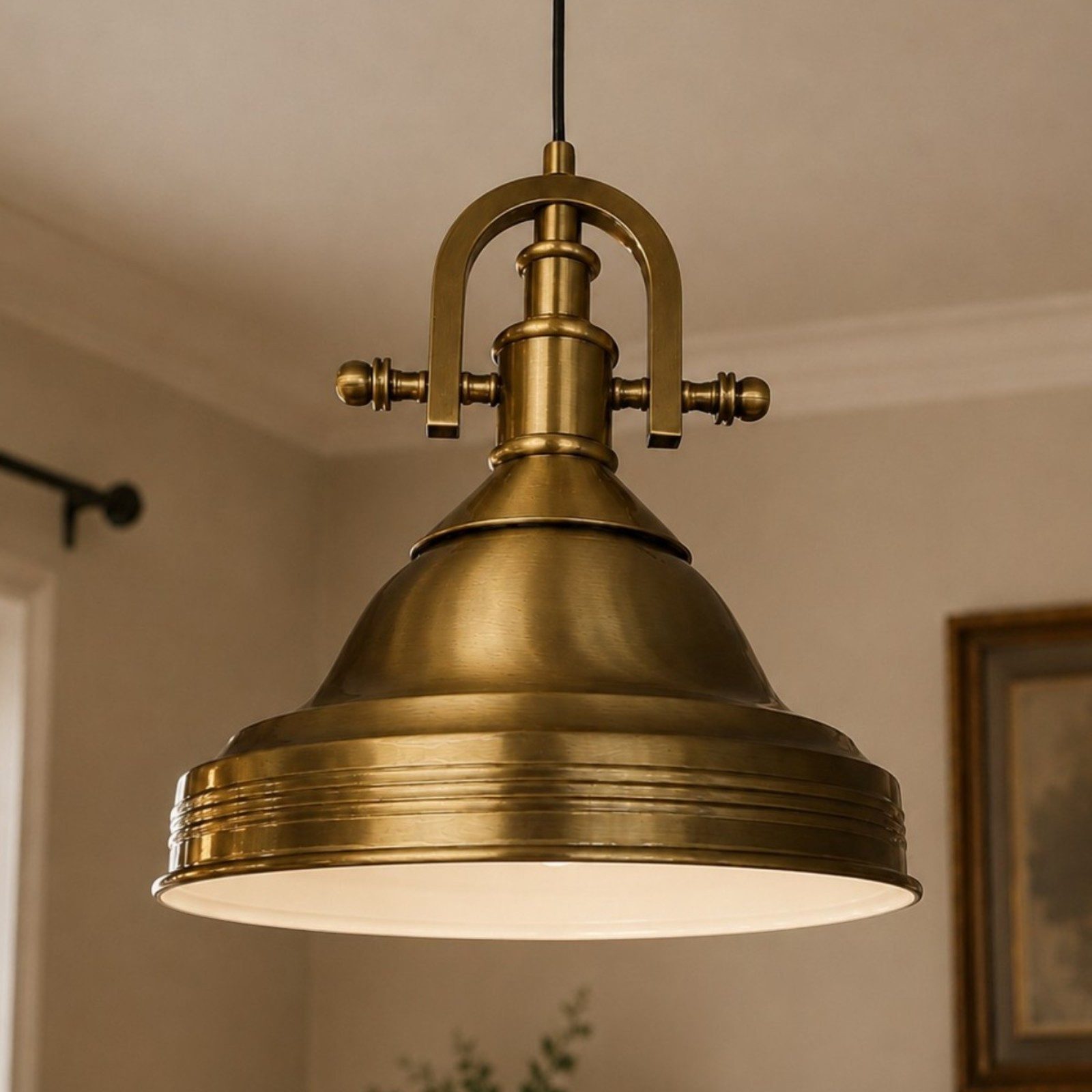Bamyum Pendelleuchte Asletl Hängelampe Industrial aus Metall Ø40 cm, Pendelleuchte Esstisch, Matrose, ohne Leuchtmittel