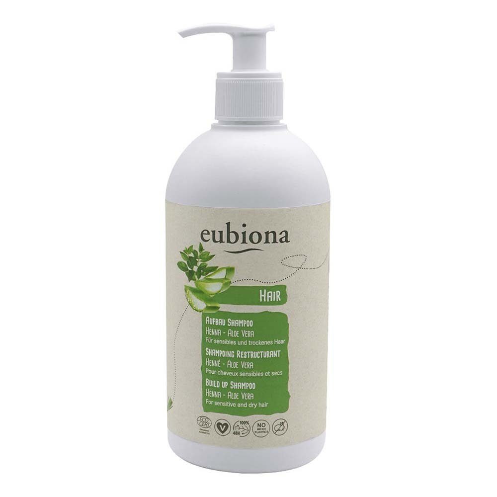 eubiona Haarshampoo Aufbau-Shampoo - Henna-Aloe Vera 500ml