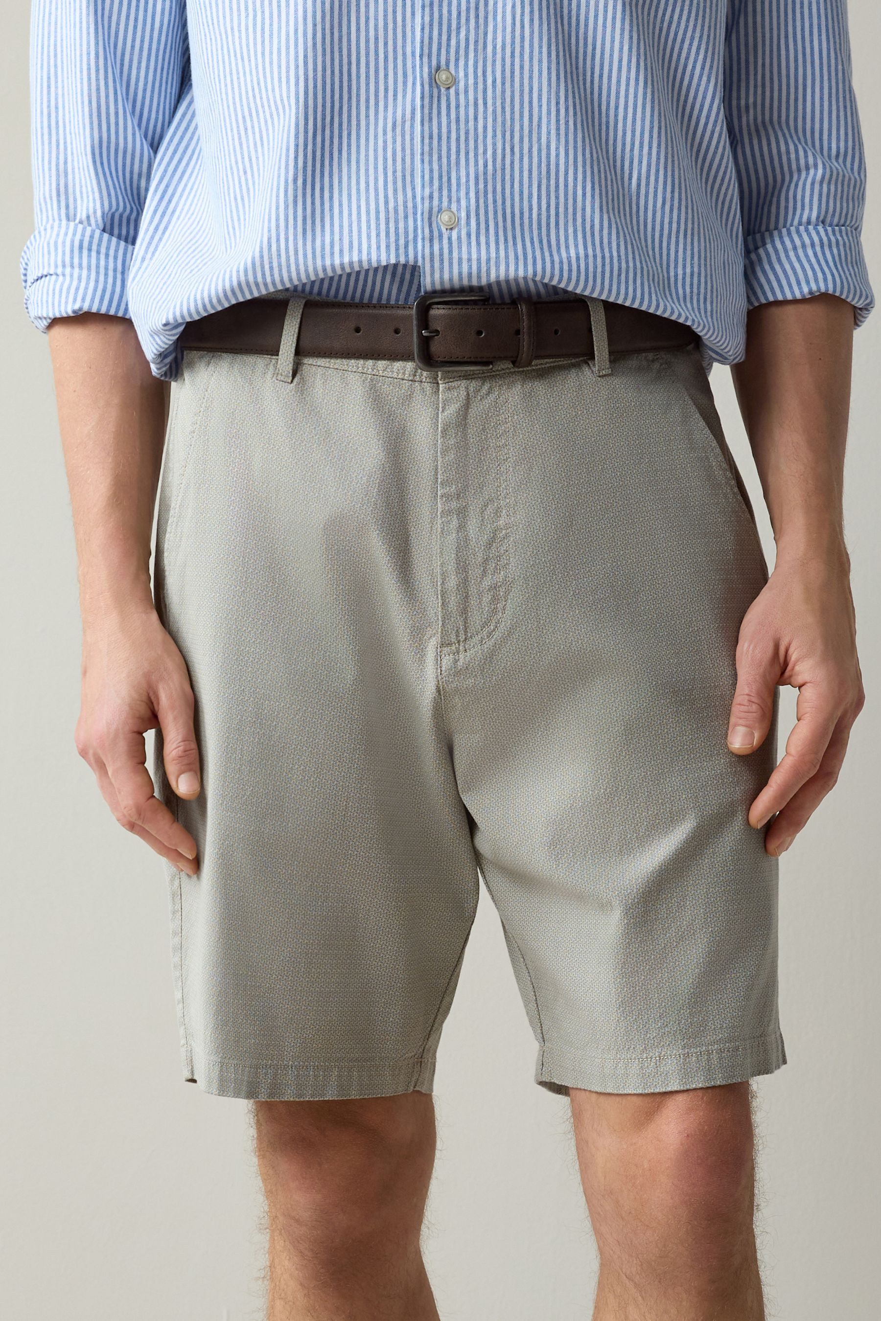 Next Shorts Chino-Shorts mit Gürtel (2-tlg)