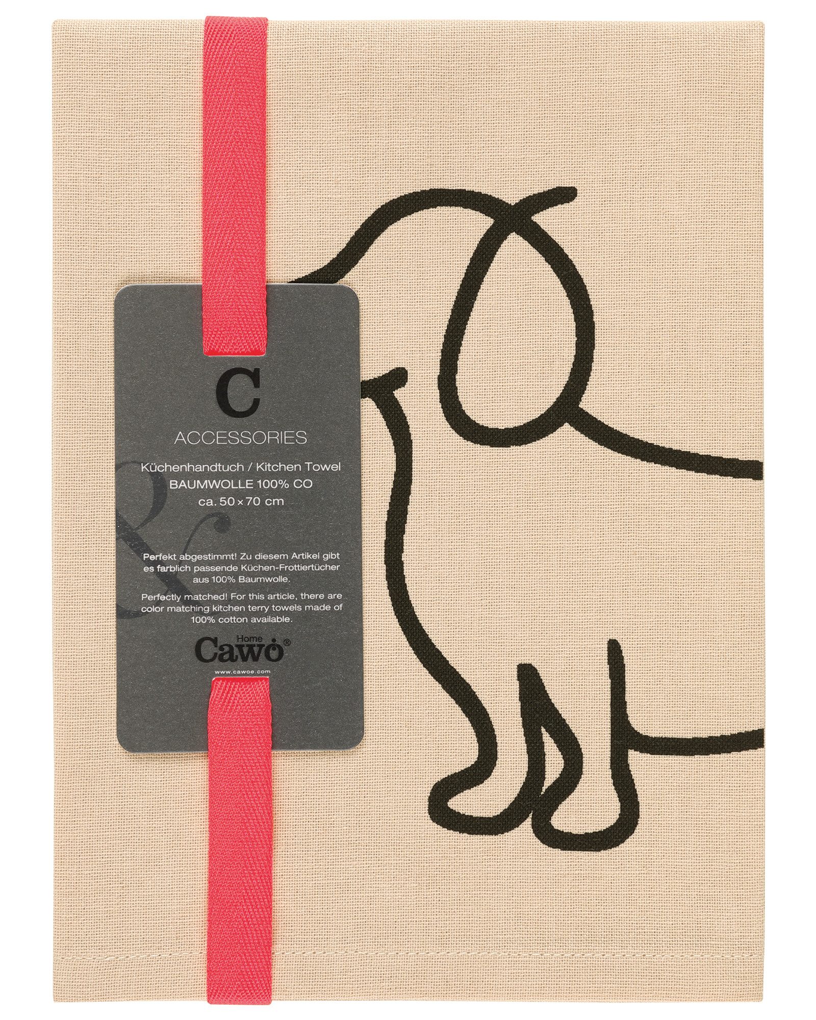 Cawö Home Geschirrtuch Cuisine WE LOVE DOGS Companion 6248, (1-tlg) günstig online kaufen