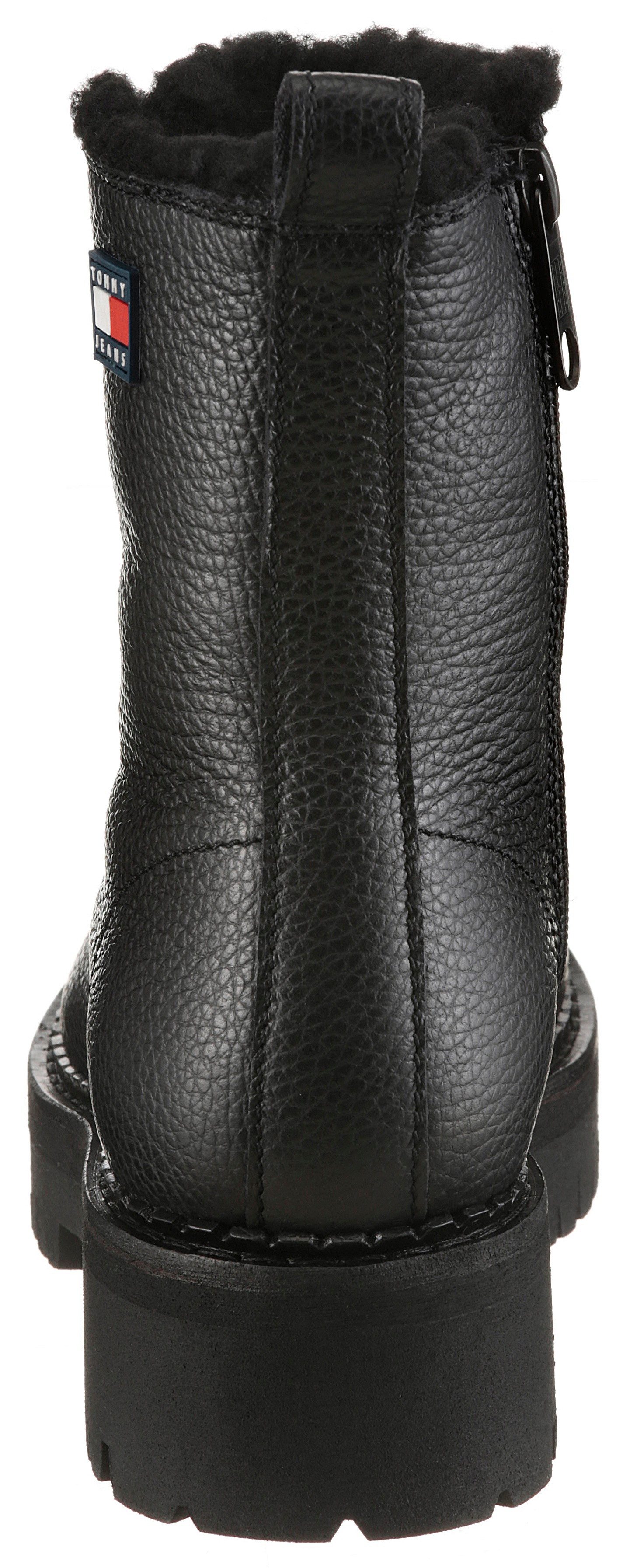 Tommy Jeans TJW URBAN LACEUP BOOT WL Winterboots, Blockabsatz, Schnürboots, Stiefelette mit praktischer Anziehlasche
