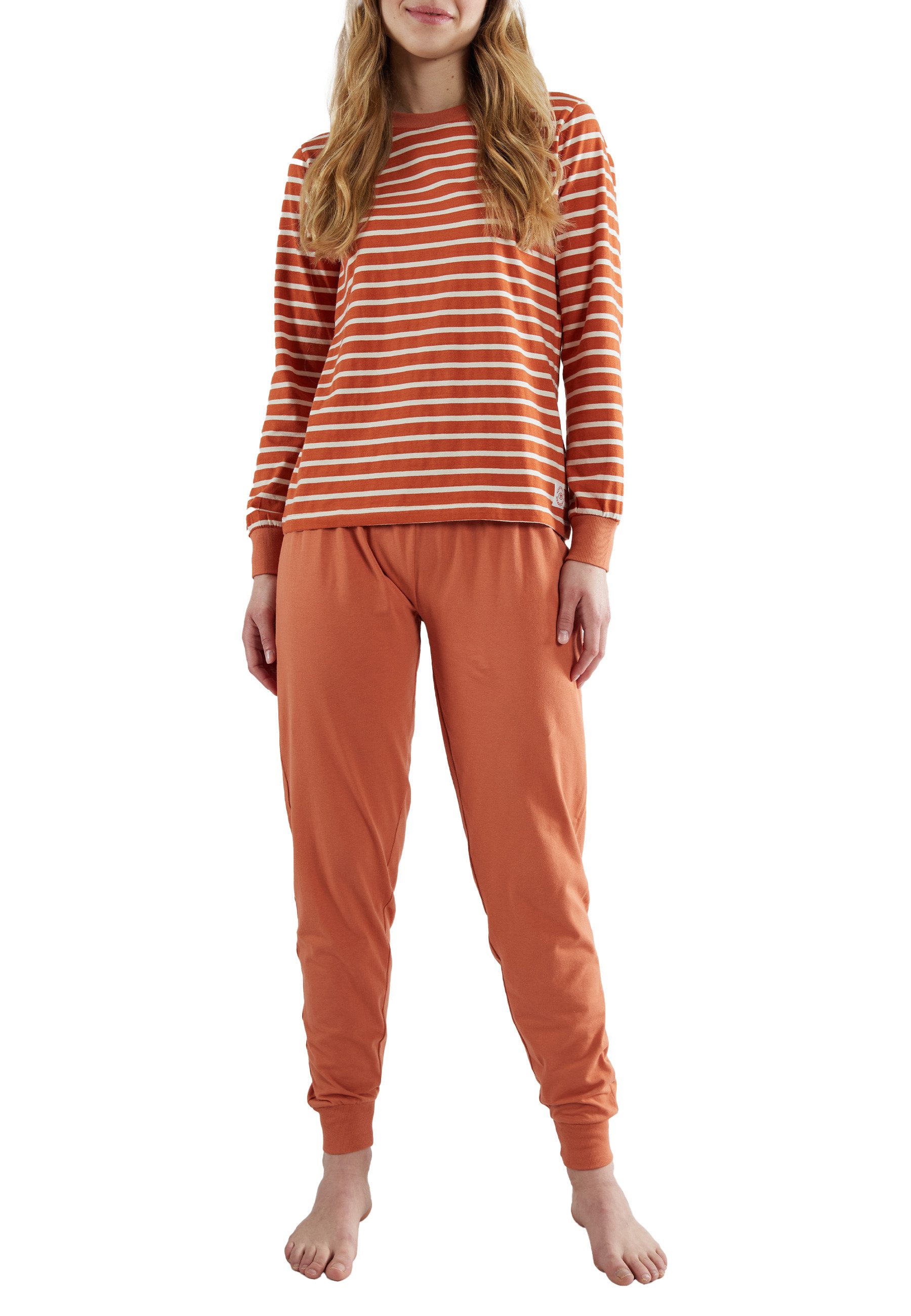 TOM TAILOR Pyjama TOM TAILOR Damen Pyjama rot quergestreift (1 tlg) günstig online kaufen