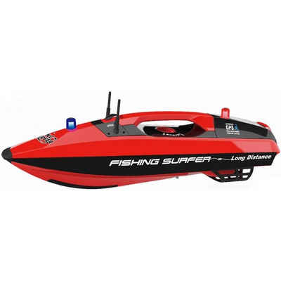 Amewi RC-Boot AM-26105 Fishing Surfer V2 - Futterboot - rot
