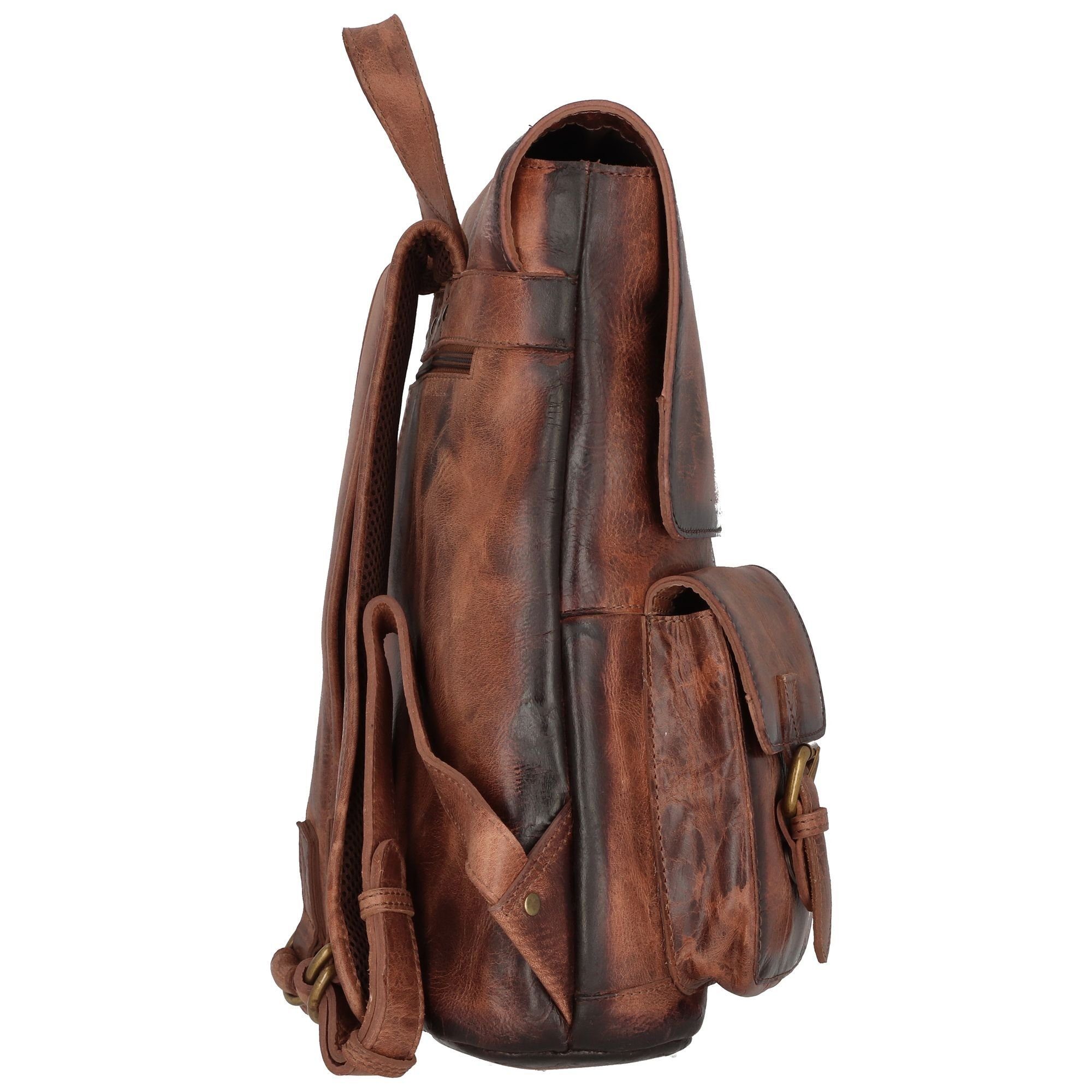 GreenLand Nature Rucksack Mascu & Line, Leder
