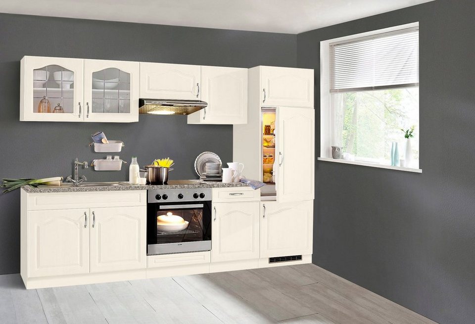 E-Geräte, Küchenzeile Breite wiho Küchen Linz, ohne cm, verarbeitete MDF-Fronten Hochwertig 270