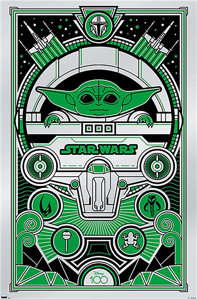 Trends International Poster Star Wars Poster Grogu Disney 100th anniversary 55,5 x 86,5 cm
