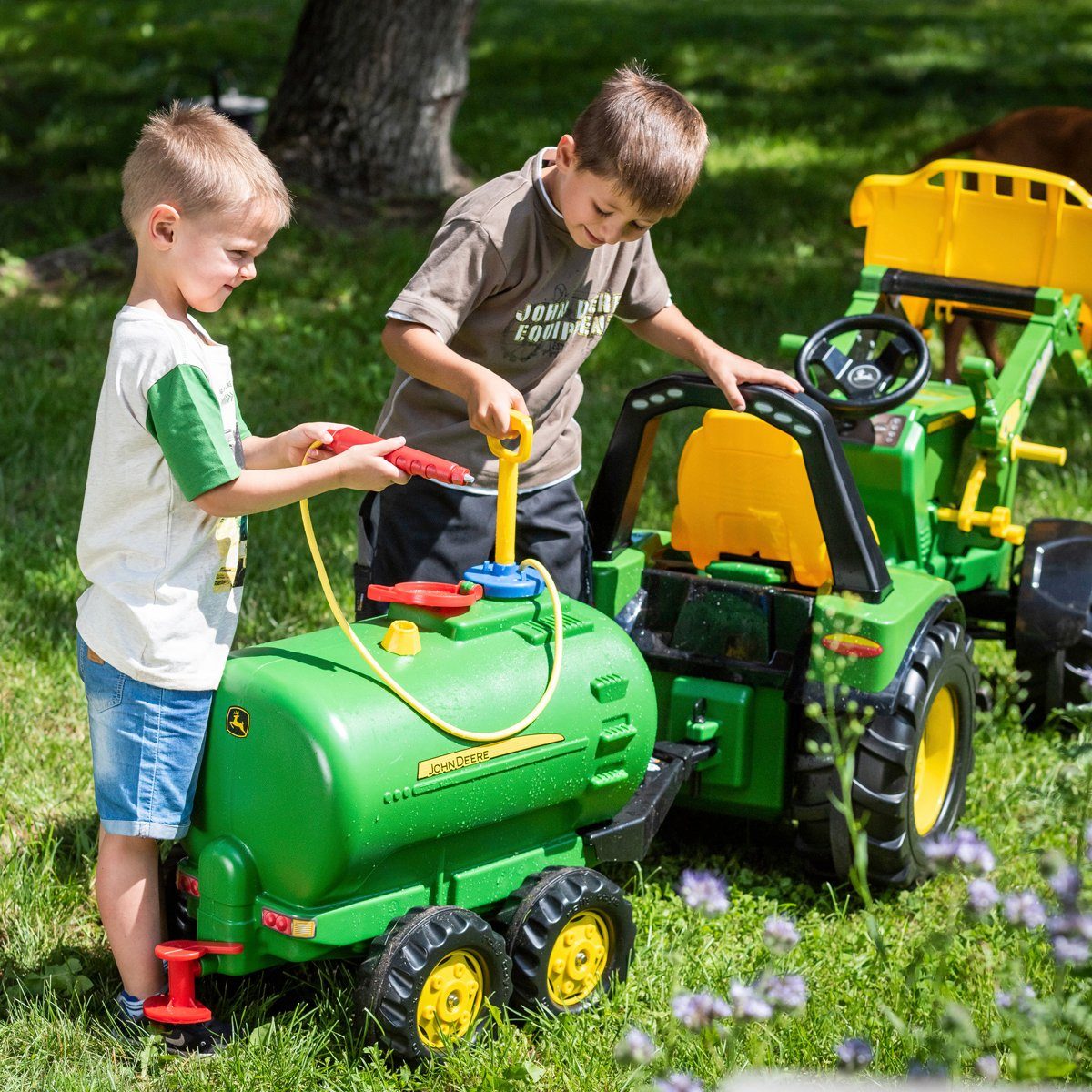 rolly toys® Kinderfahrzeug-Anhänger John Deere, Tanker für Trettraktoren