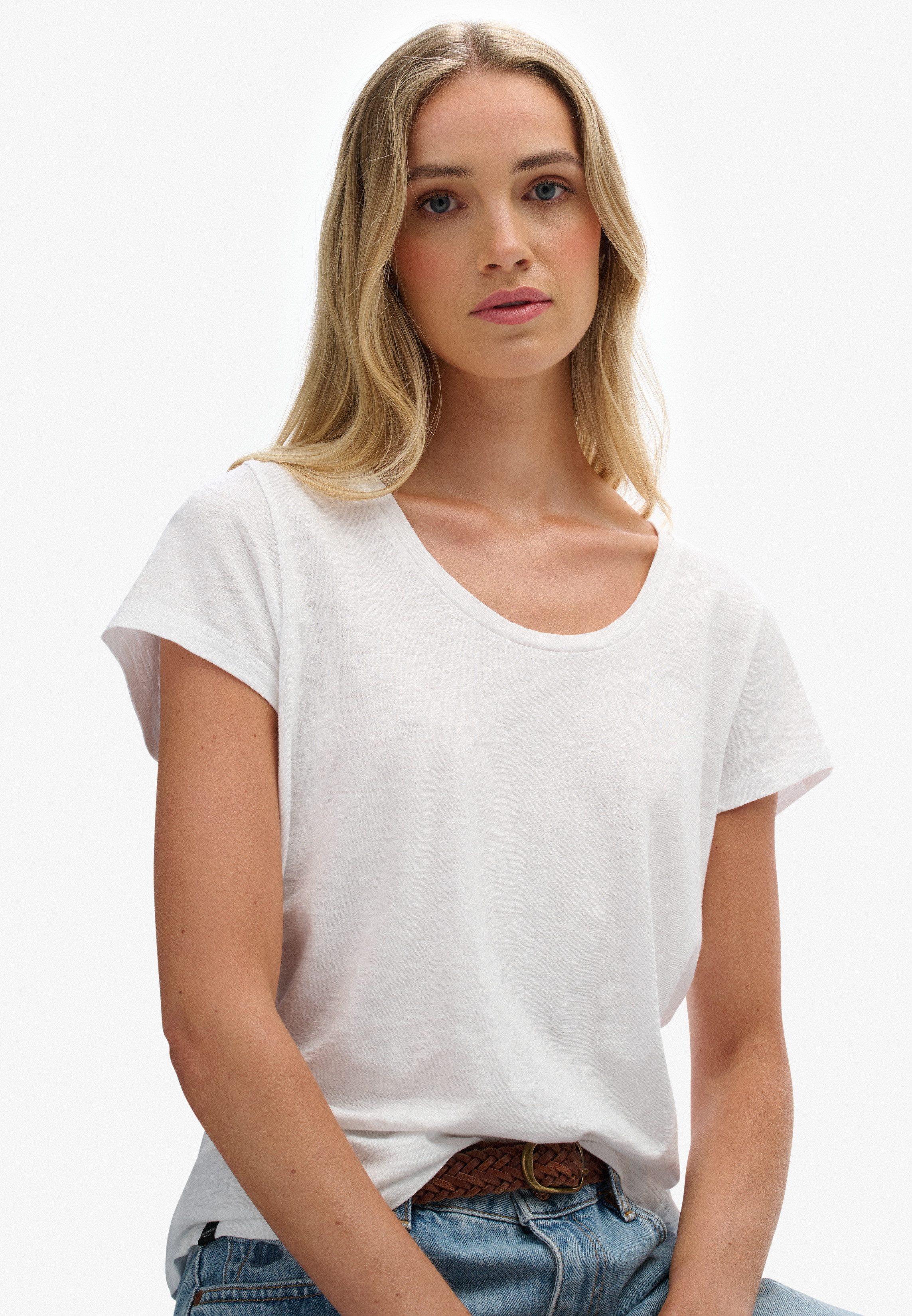 Superdry T-Shirt STUDIOS SCOOP NECK TEE günstig online kaufen