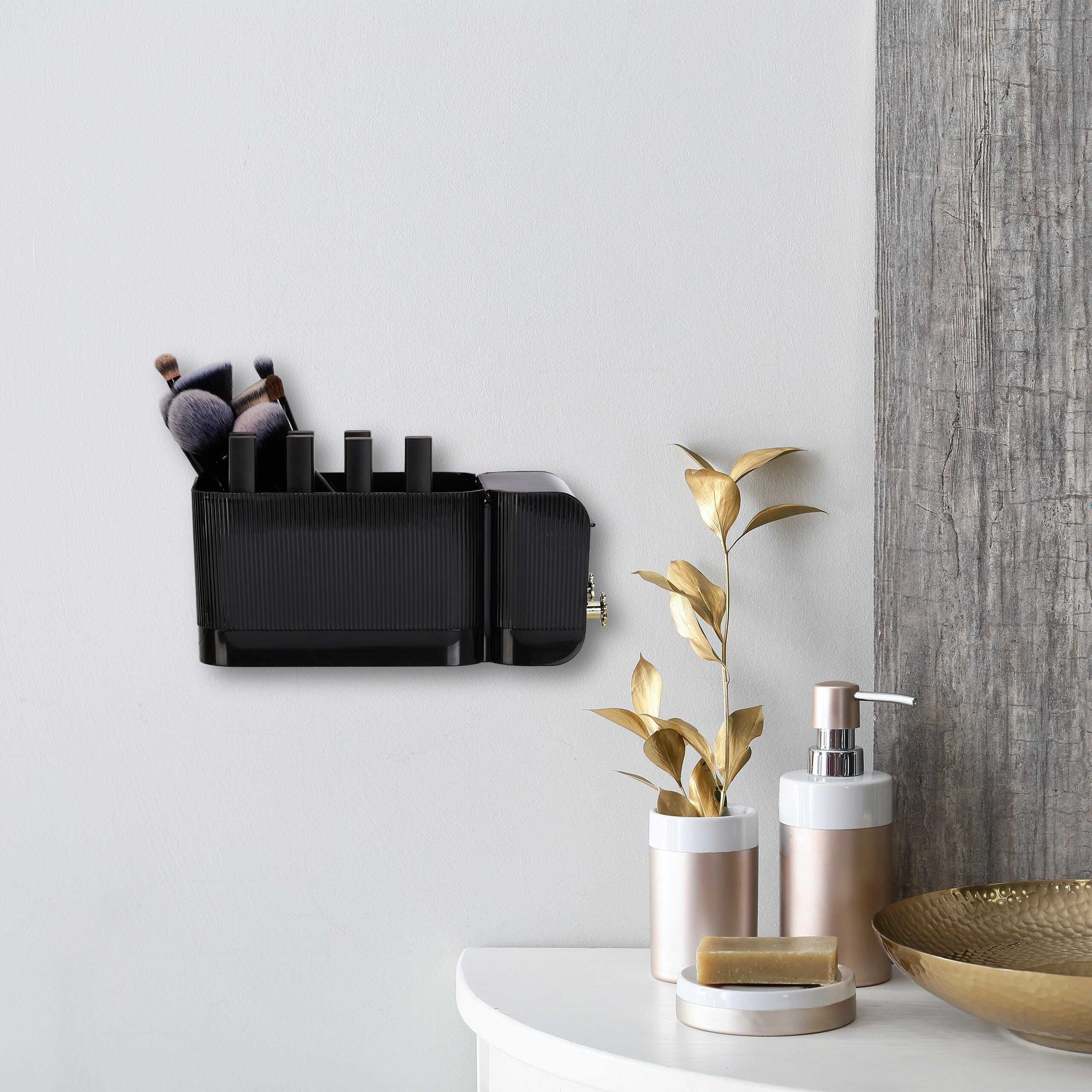 relaxdays Make-Up Organizer Kosmetik Organizer Wand, 2-tlg. – Bild 2 von 5
