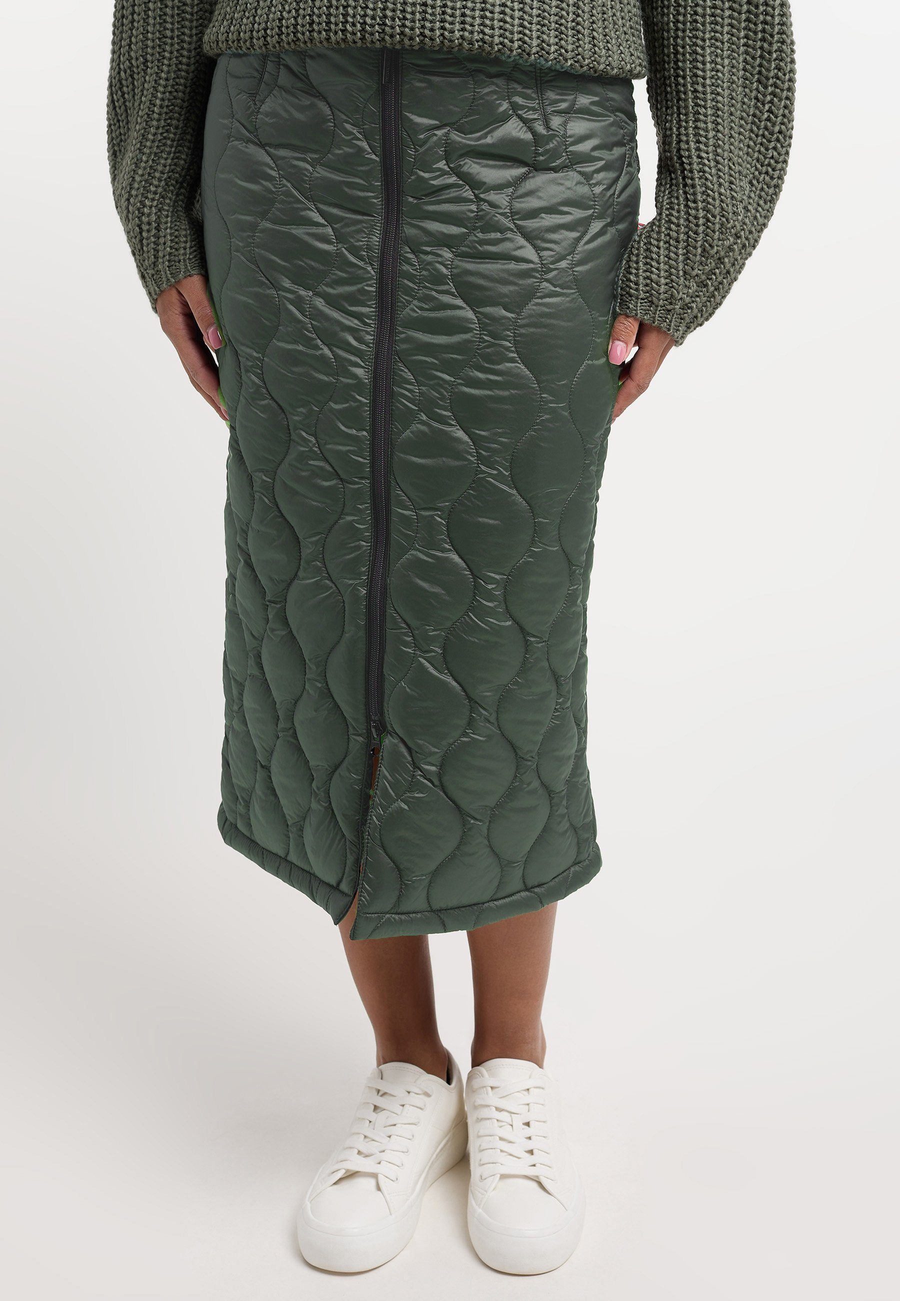 Frieda Maxirock dezenten Skirt & NY DARK mit GREEN Freddies Farbdetails Thermolite