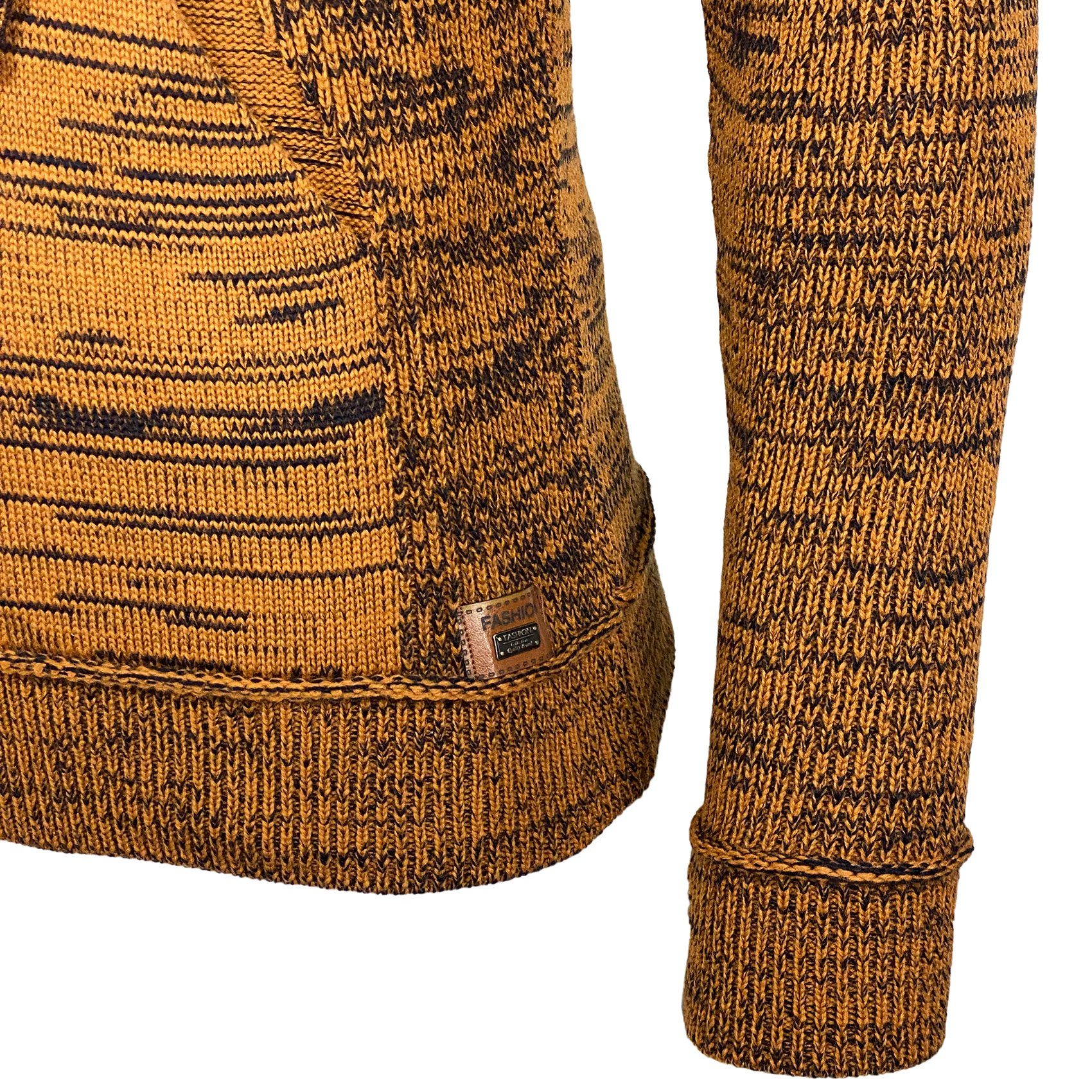 Baxboy Strickpullover Herren Winter Kapuzenpullover Kapuzenjacke mit Reißverschluss 277