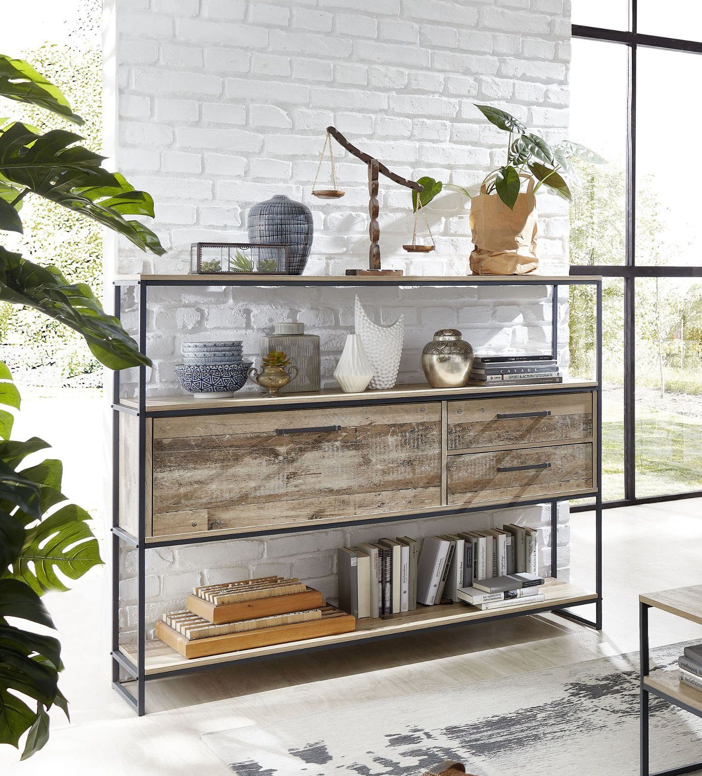 Innostyle Highboard Roof, Breite 138 cm, used Style Mix