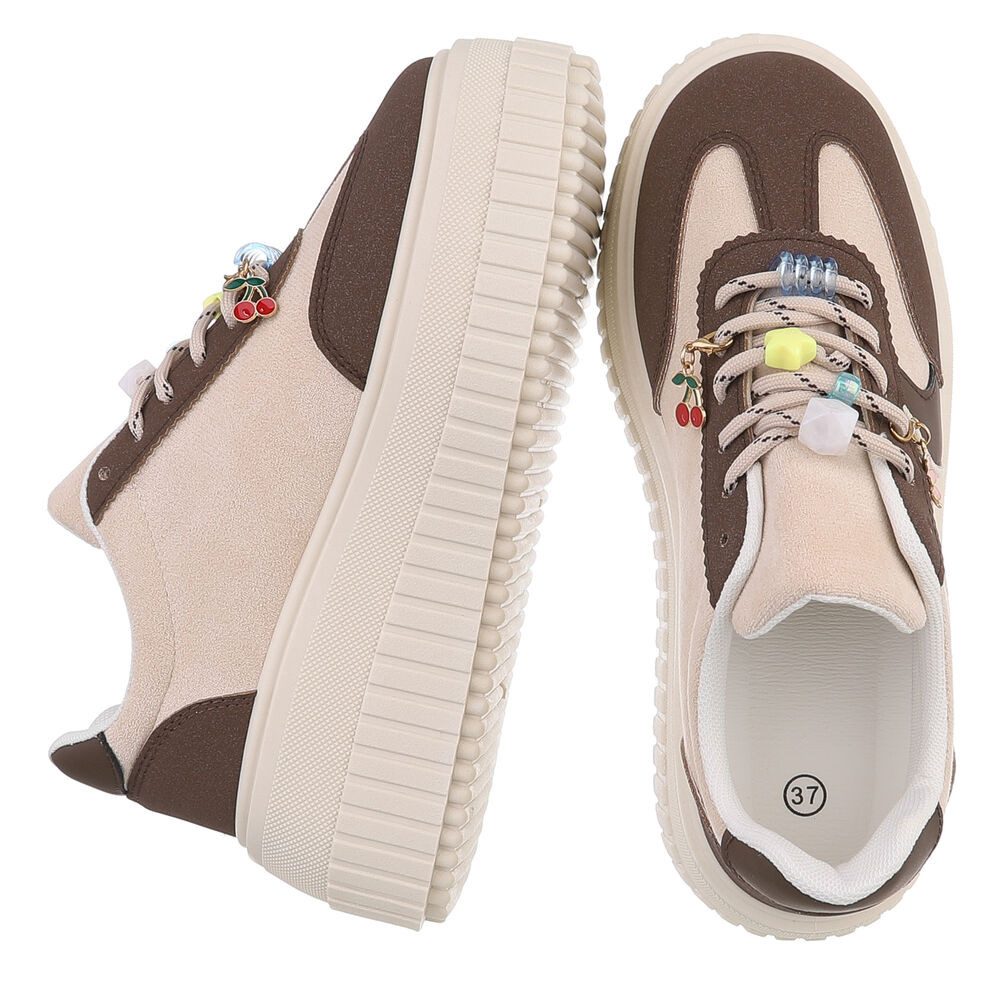 Ital-Design Plateausneaker mit verspielten Details für Damen Sneaker (91409 günstig online kaufen